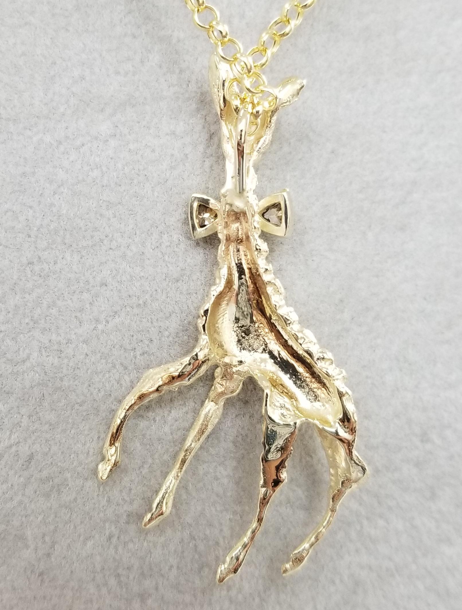 giraffe diamond necklace