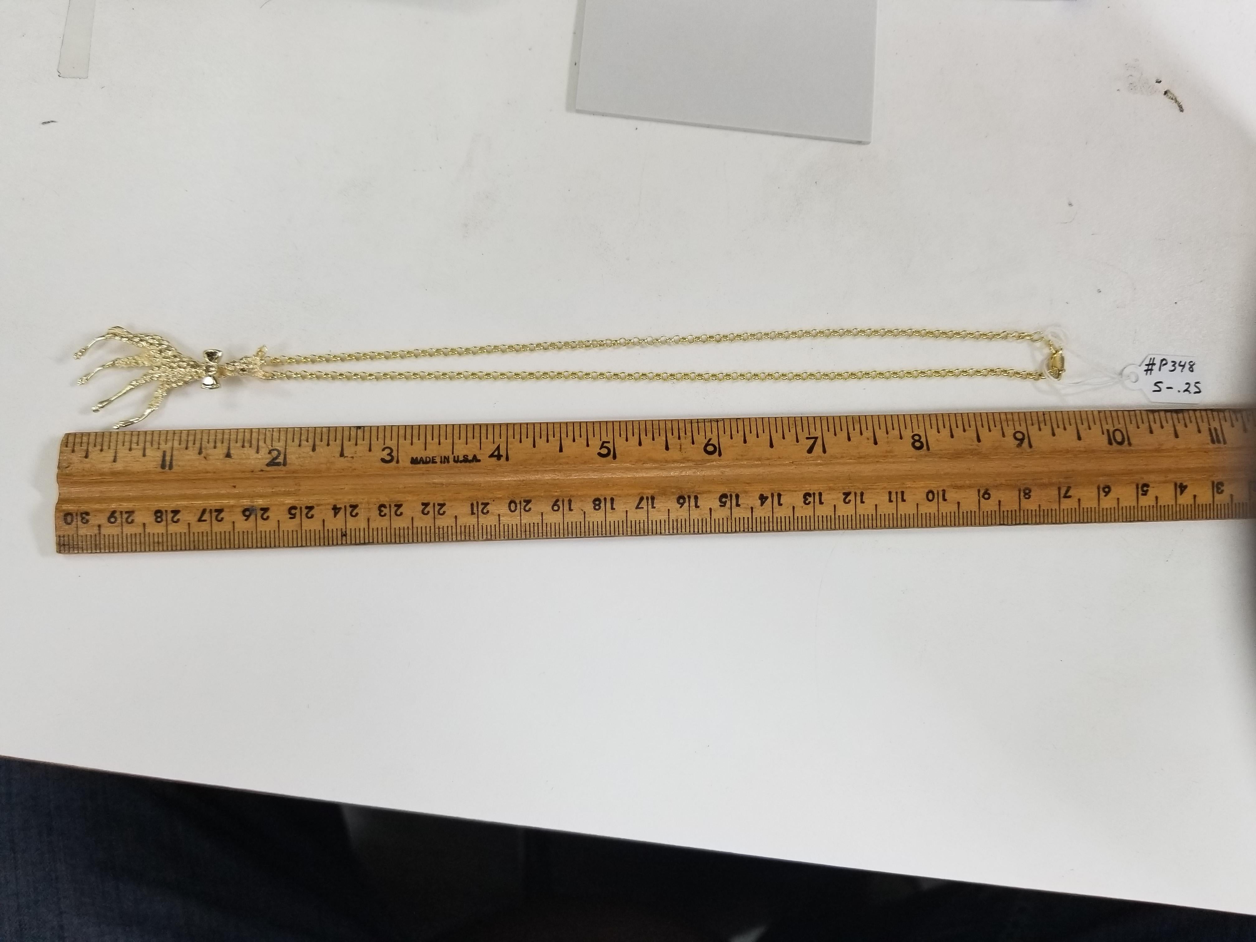 14 Karat Yellow Gold Diamond Bow Tie 