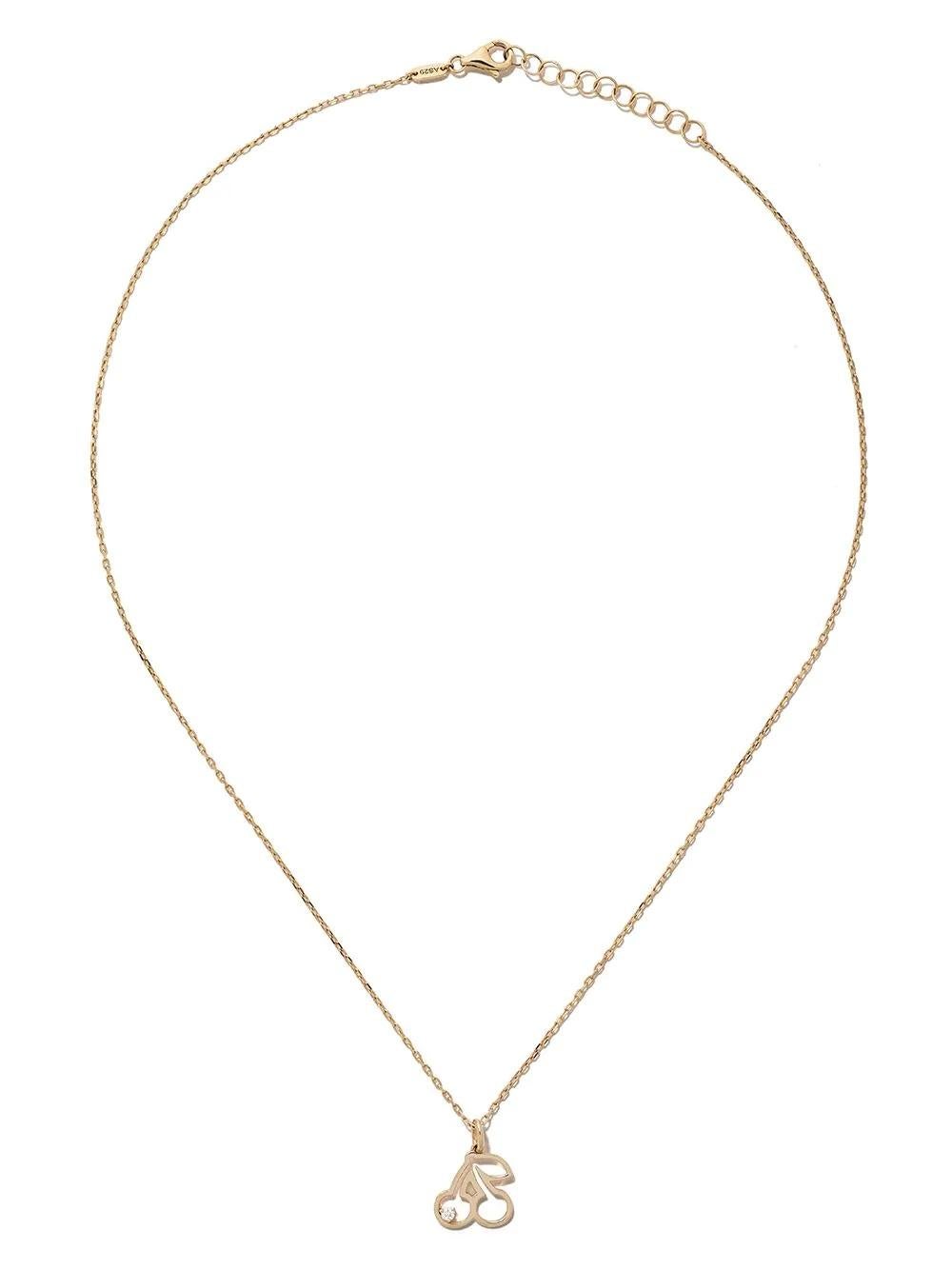 AS29
14kt yellow gold diamond Cherry necklace
Looking for the cherry on top for your looks? This 14kt yellow gold and diamond Cherry necklace from AS29 seems the perfect option. Literally. 

Highlights
yellow gold 
14kt yellow gold/diamond
lobster