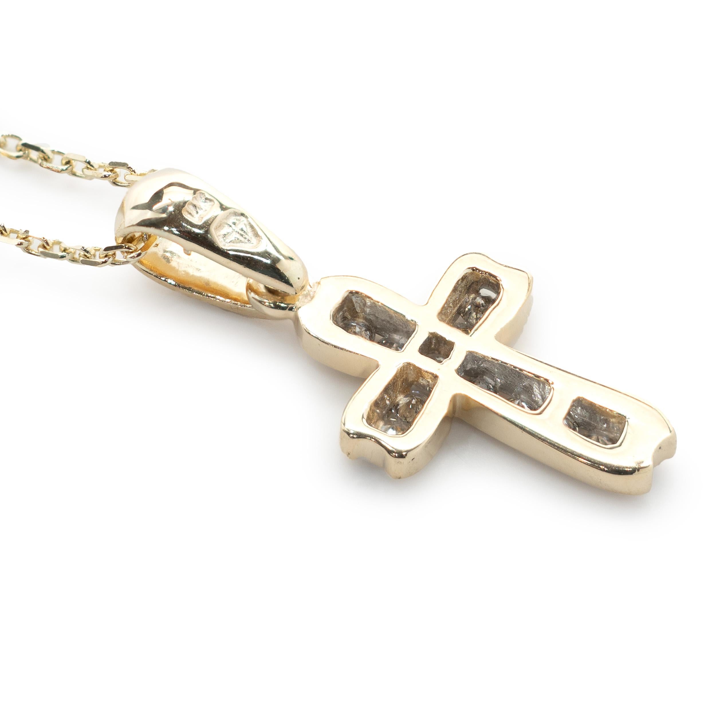 small gold cross pendant designs