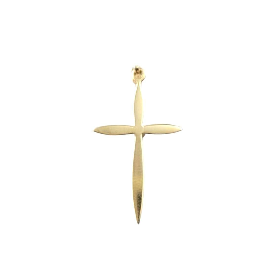 Pendentif croix en or jaune 14K avec diamants

Ce pendentif croix en or jaune 14 carats orné d'un diamant étincelant présente un design de croix magnifiquement travaillé, ajoutant une élégante touche de brillance à un symbole classique de la foi.