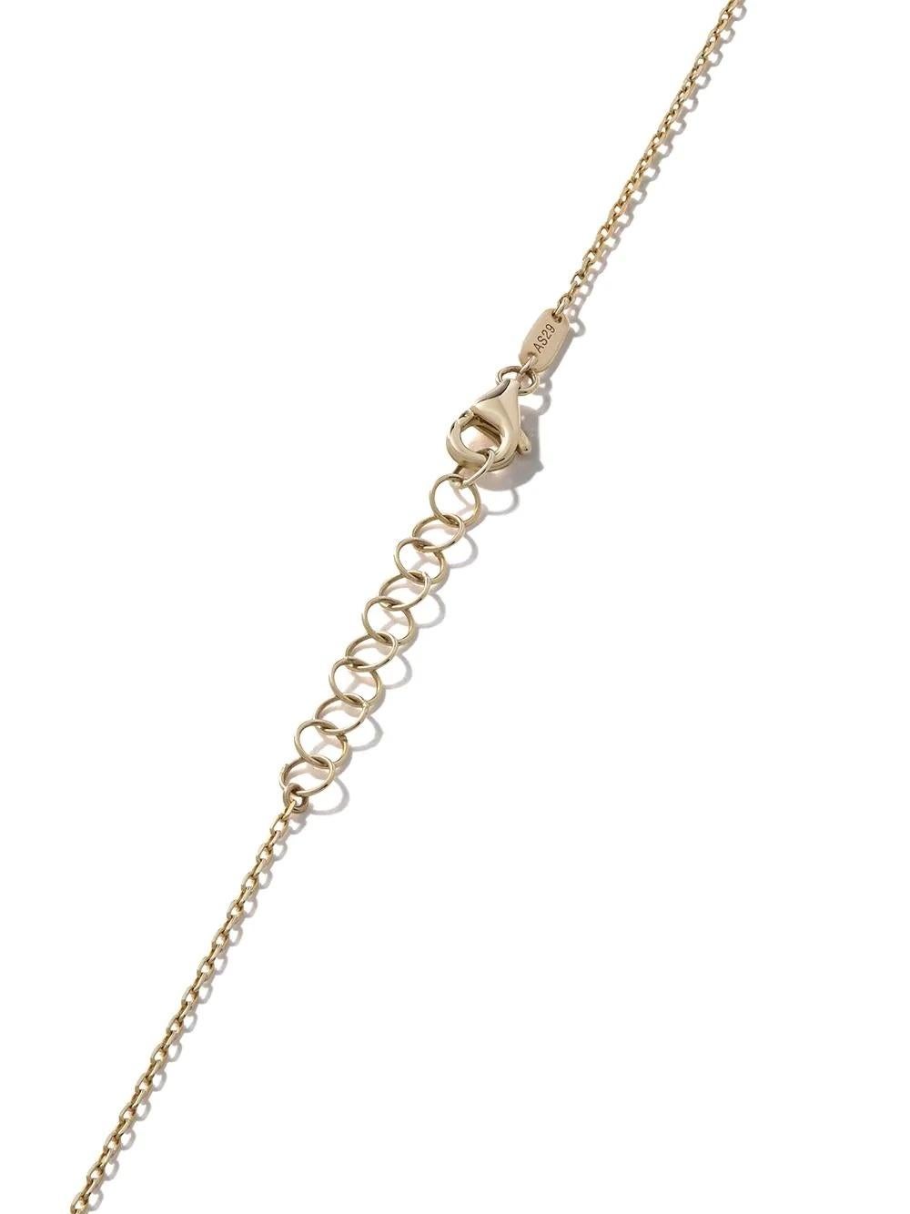 14 Karat Yellow Gold Diamond Cupcake Necklace In New Condition In Hong Kong, HK