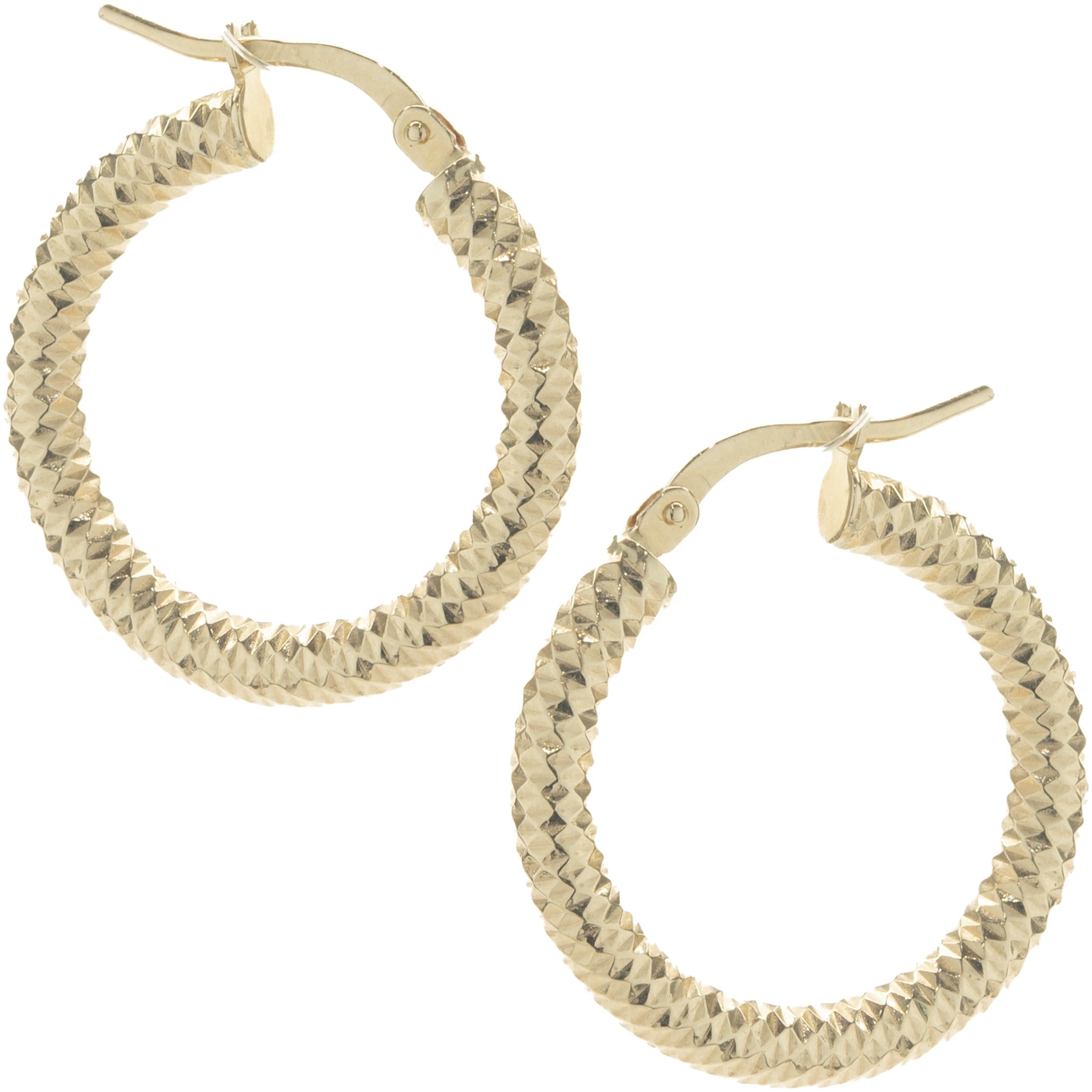 Material: 14K yellow gold
Dimensions: earrings measure 22mm in length
Weight:  1.96 grams
