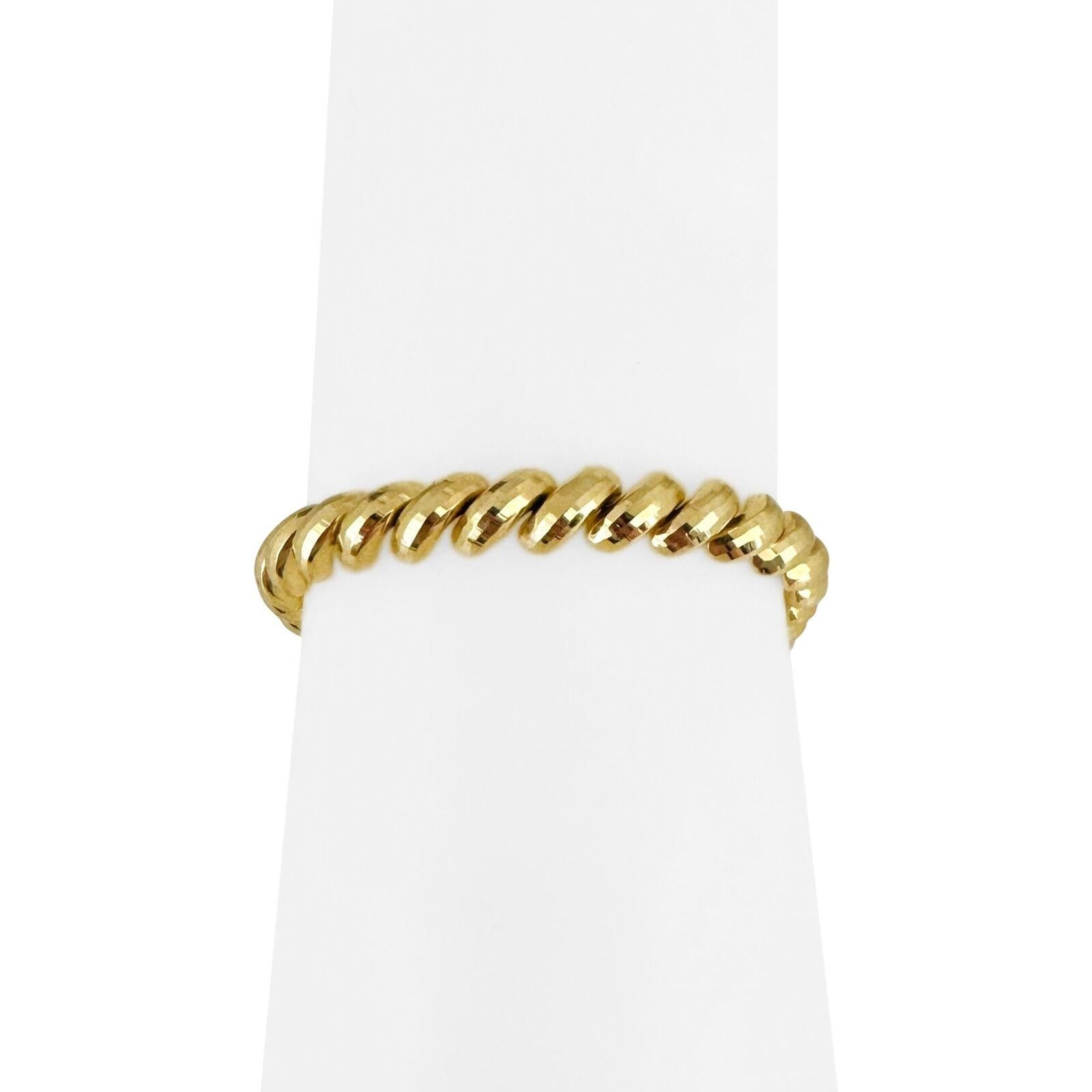 14 Karat Gelbgold Diamantschliff San Marco Gliederarmband Peru 3