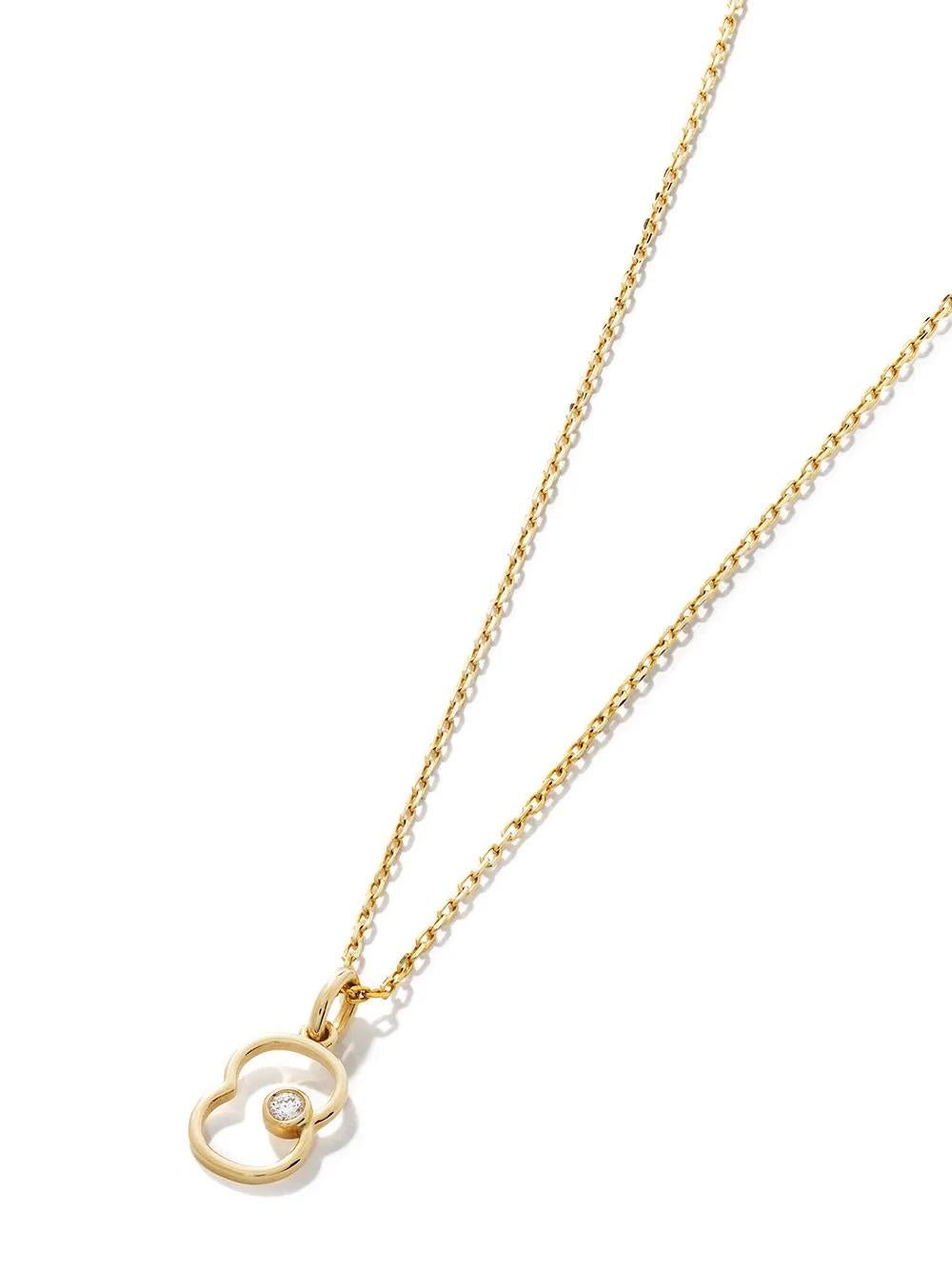 AS29
14kt yellow gold diamond Eight necklace
If eight is your lucky number, this is your lucky day. Boasting a 14kt yellow gold construction and adorned with a diamond, this Eight necklace from AS29 will bring you nothing but good vibes. Make your