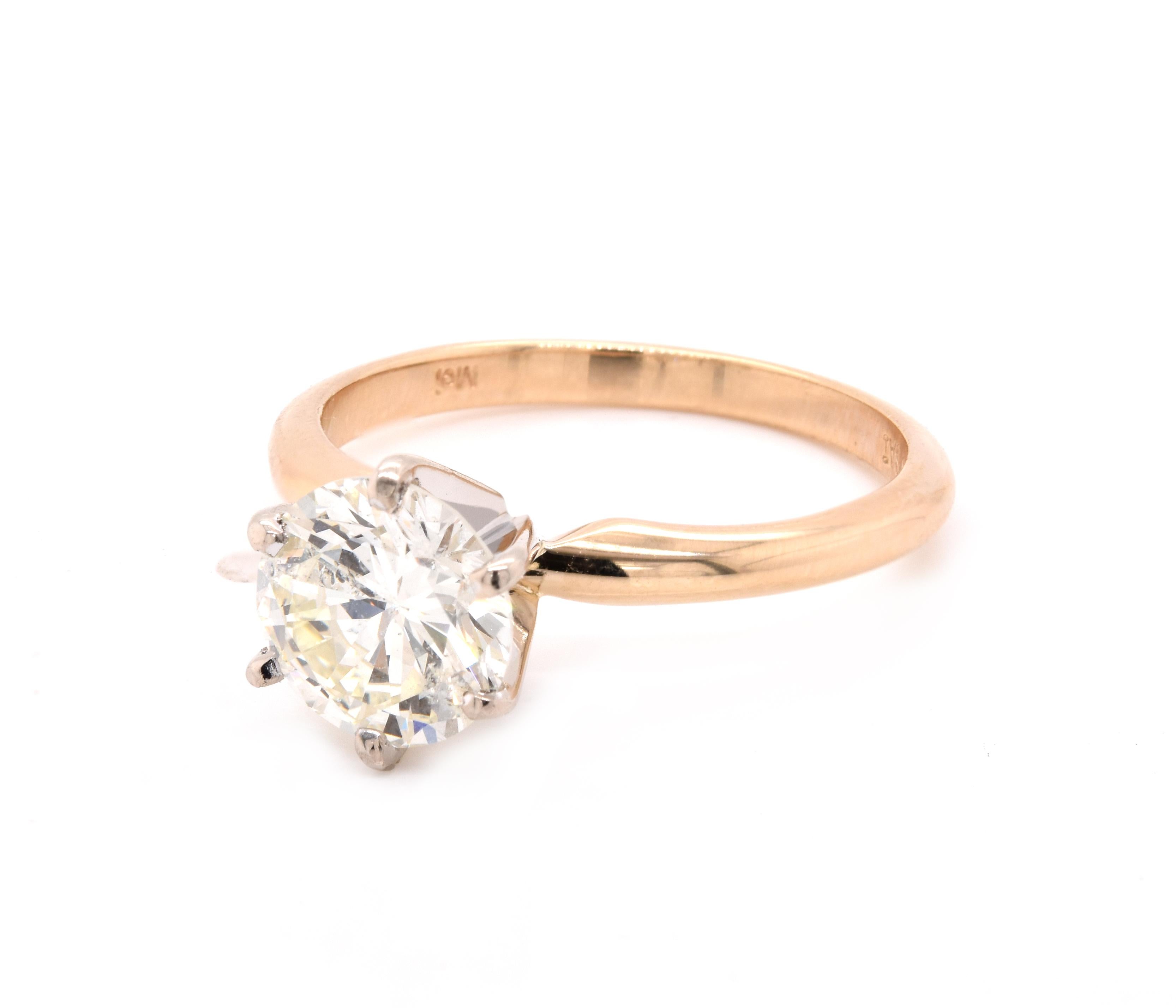 yellow gold diamond engagement rings