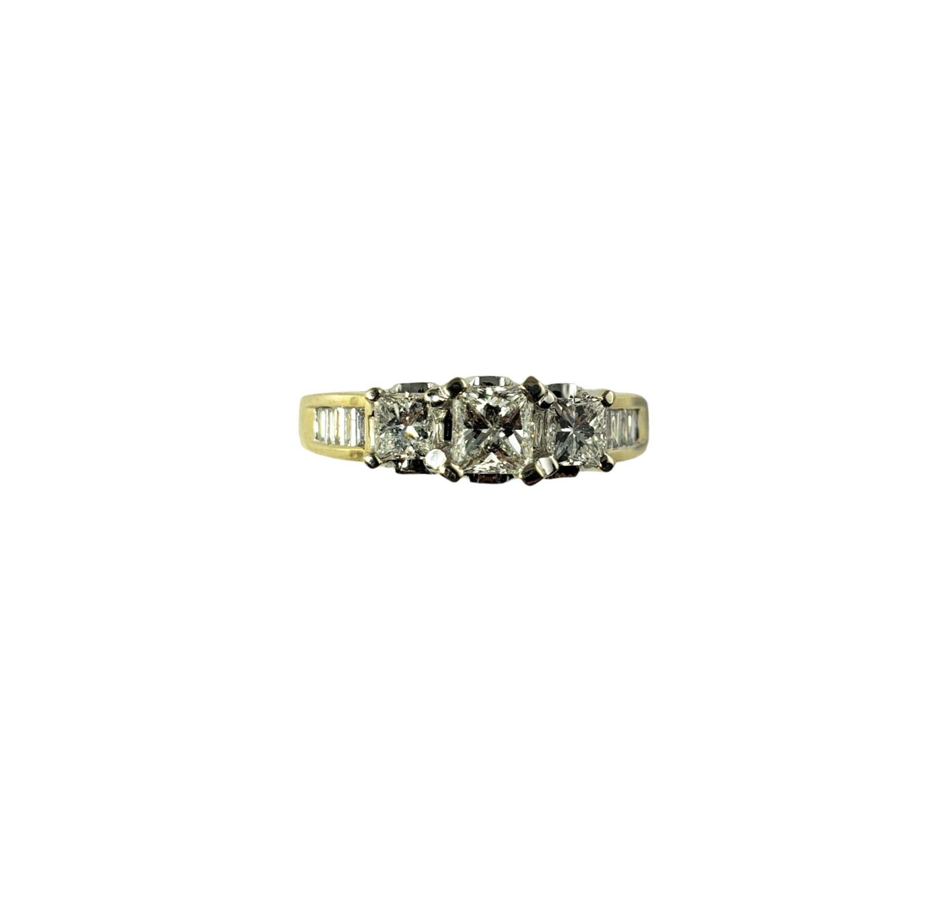 Verlobungsring aus 14 Karat Gelbgold mit Diamant #13686 im Zustand „Gut“ im Angebot in Washington Depot, CT