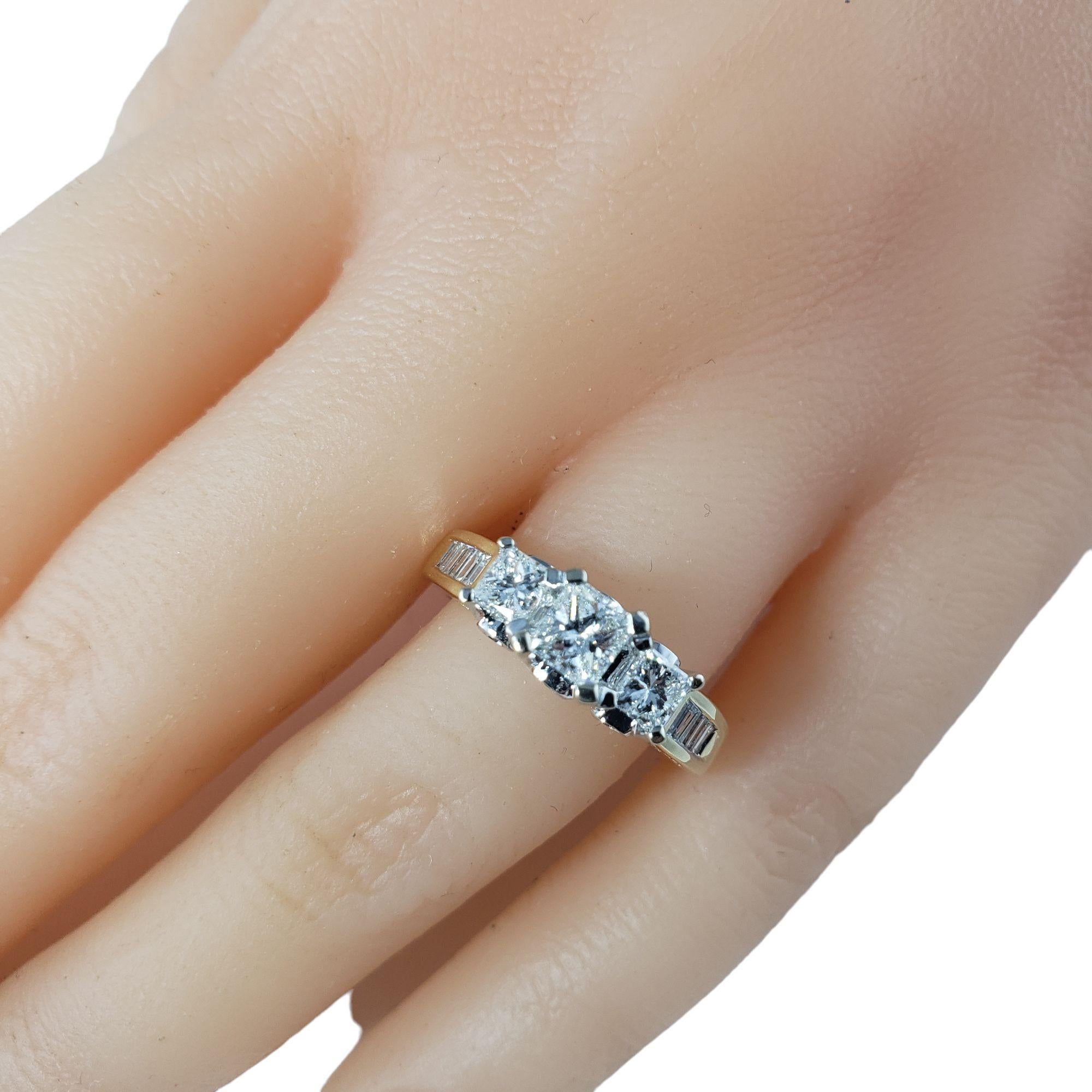 14 Karat Yellow Gold Diamond Engagement Ring #13686 For Sale 1