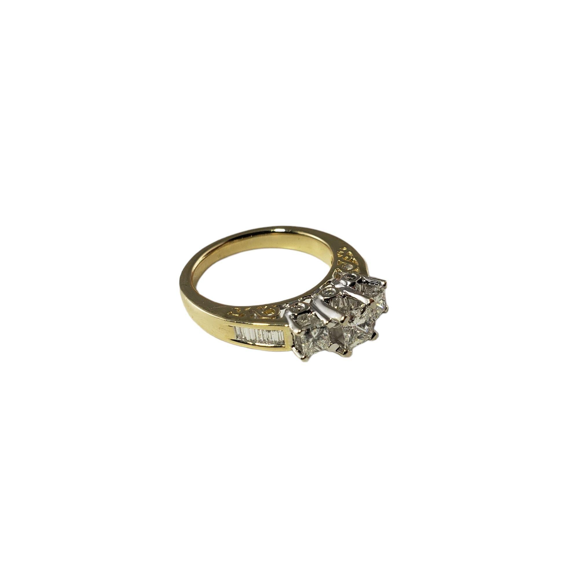 Verlobungsring aus 14 Karat Gelbgold mit Diamant #13686 im Angebot 3