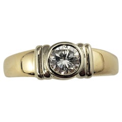 Vintage 14 Karat Yellow Gold Diamond Engagement Ring