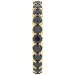 14 Karat Yellow Gold Diamond Eternal Fit Eternity Band Features 2.53 Carat