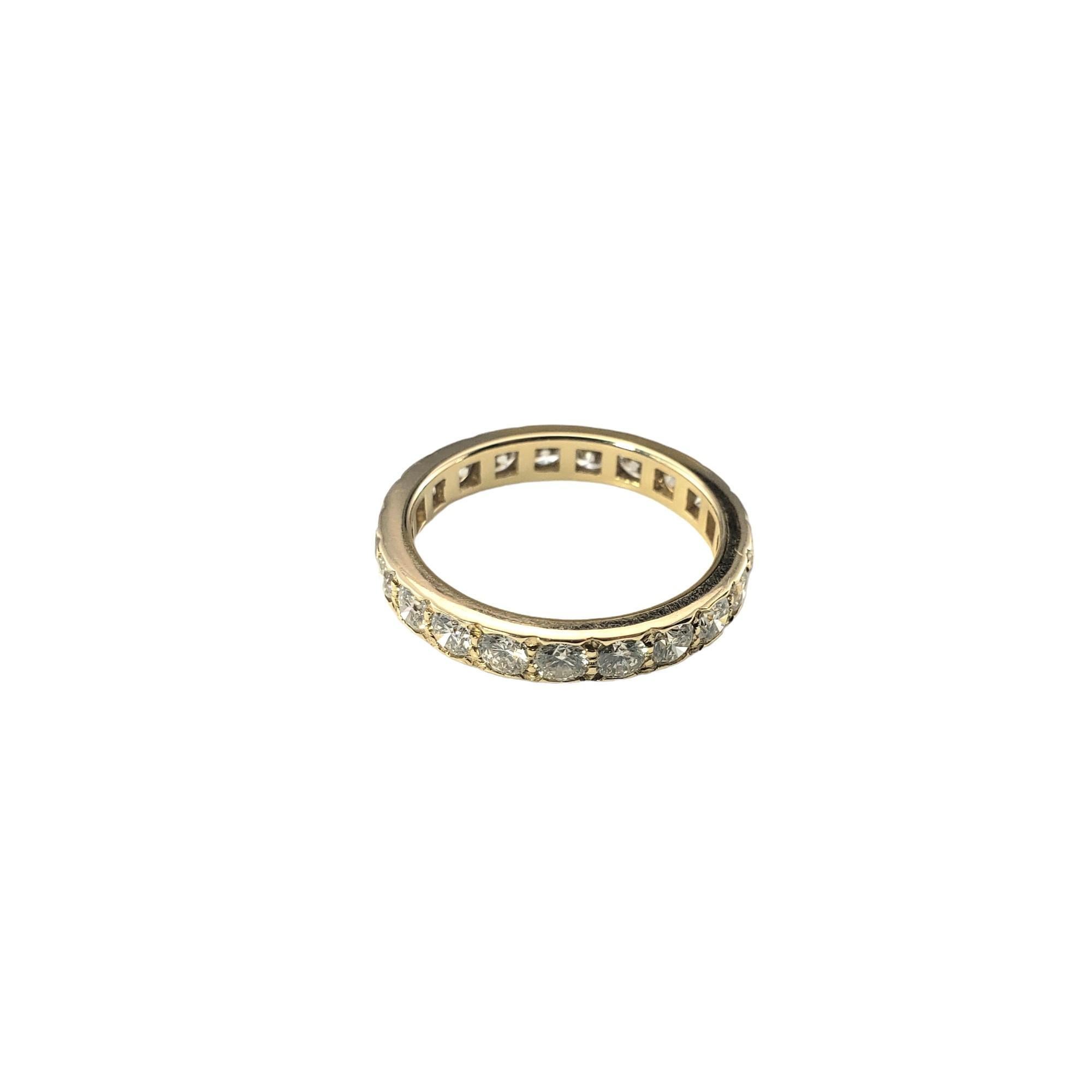 14 Karat Yellow Gold Diamond Eternity Band #15690 In Good Condition For Sale In Washington Depot, CT