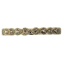 14 Karat Yellow Gold Diamond Eternity Band Ring Size 7 #20543