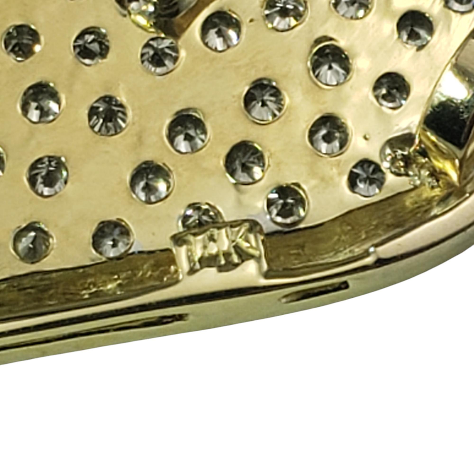 Pendentif en or jaune 14 carats avec diamant Slide #20711 Bon état - En vente à Washington Depot, CT