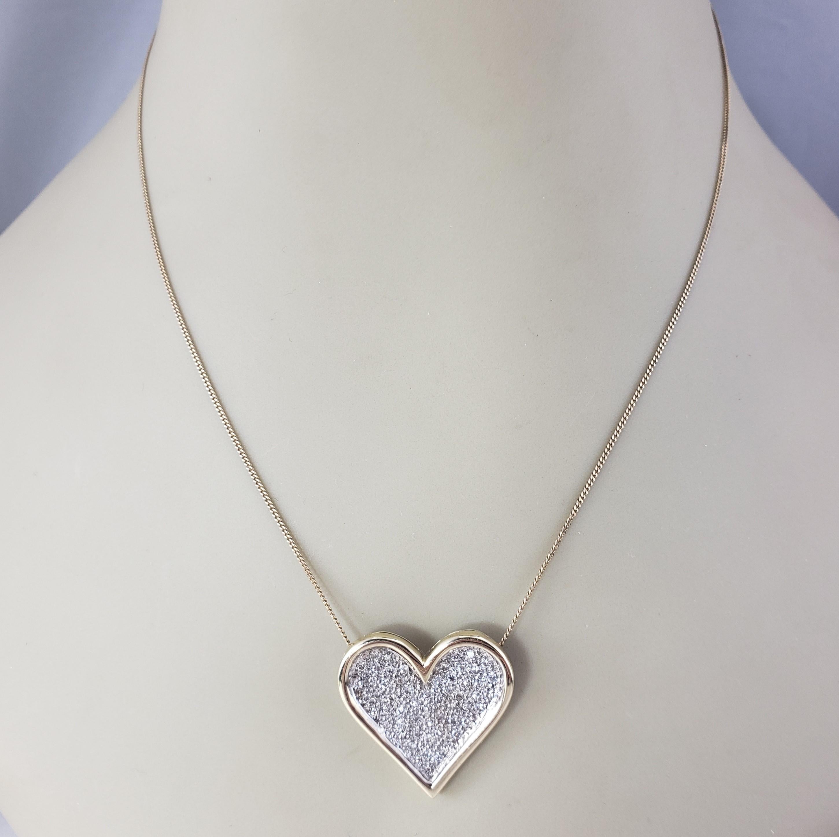 Pendentif en or jaune 14 carats avec diamant Slide #20711 en vente 1