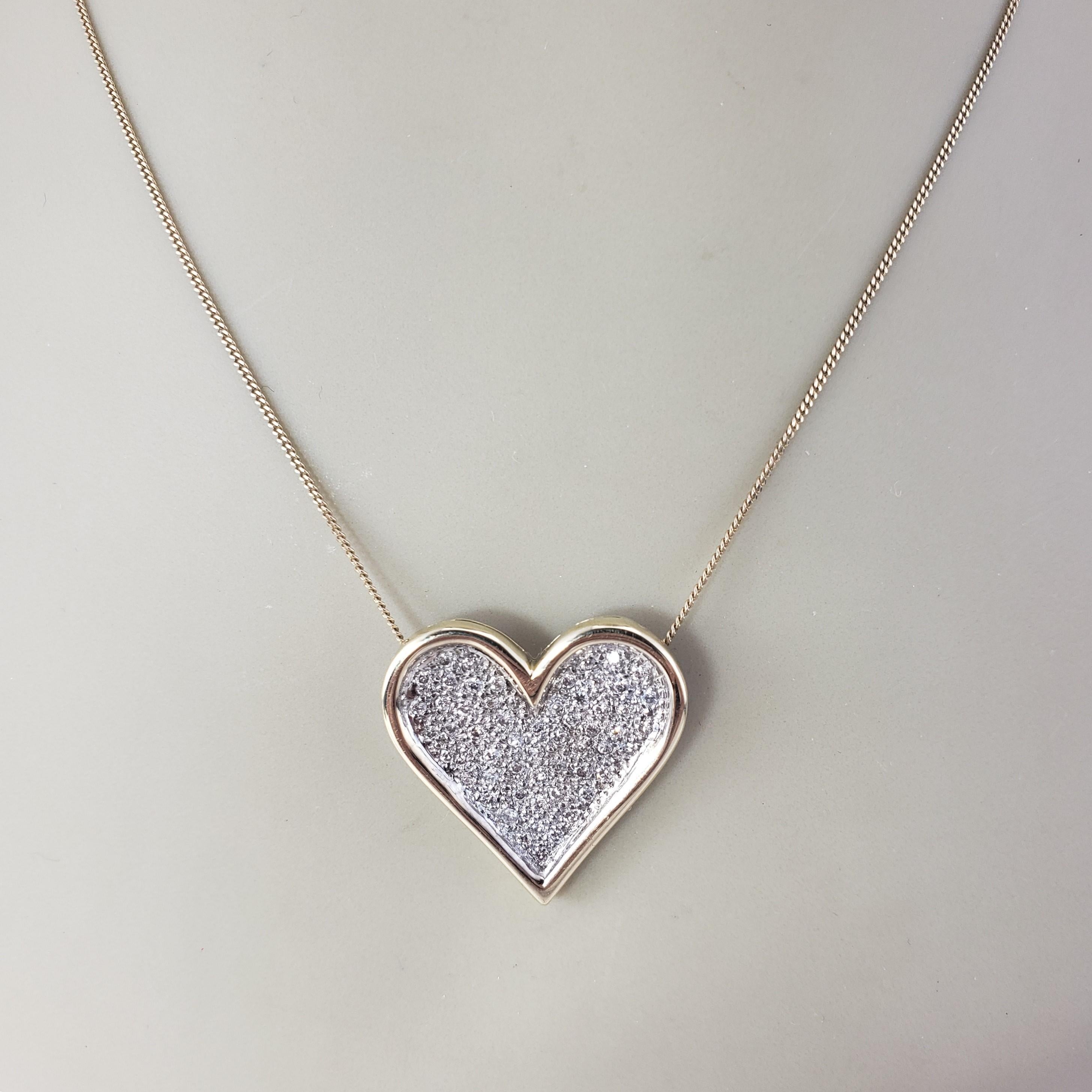 Pendentif en or jaune 14 carats avec diamant Slide #20711 en vente 2