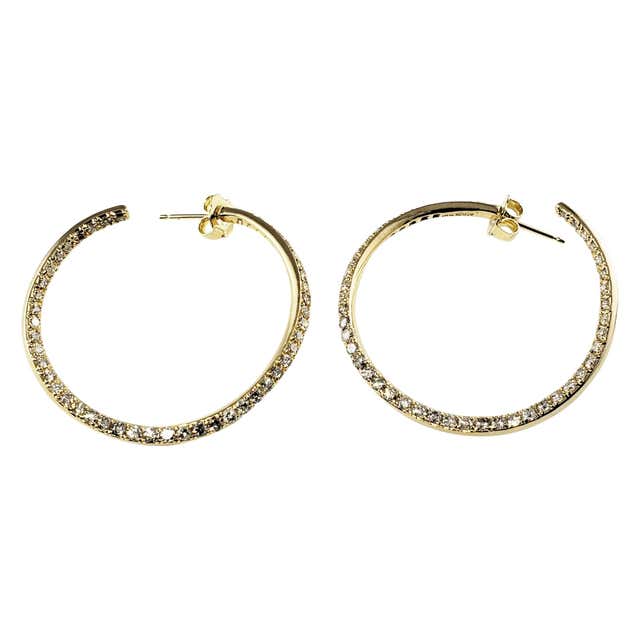 HERMES Gold Hoop Earrings at 1stDibs | hermes hoop earrings, hermes hoops