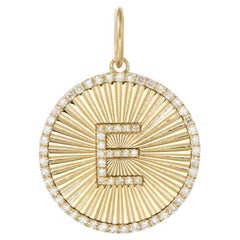 14 Karat Yellow Gold Diamond Initial Pendant ( Personalised)