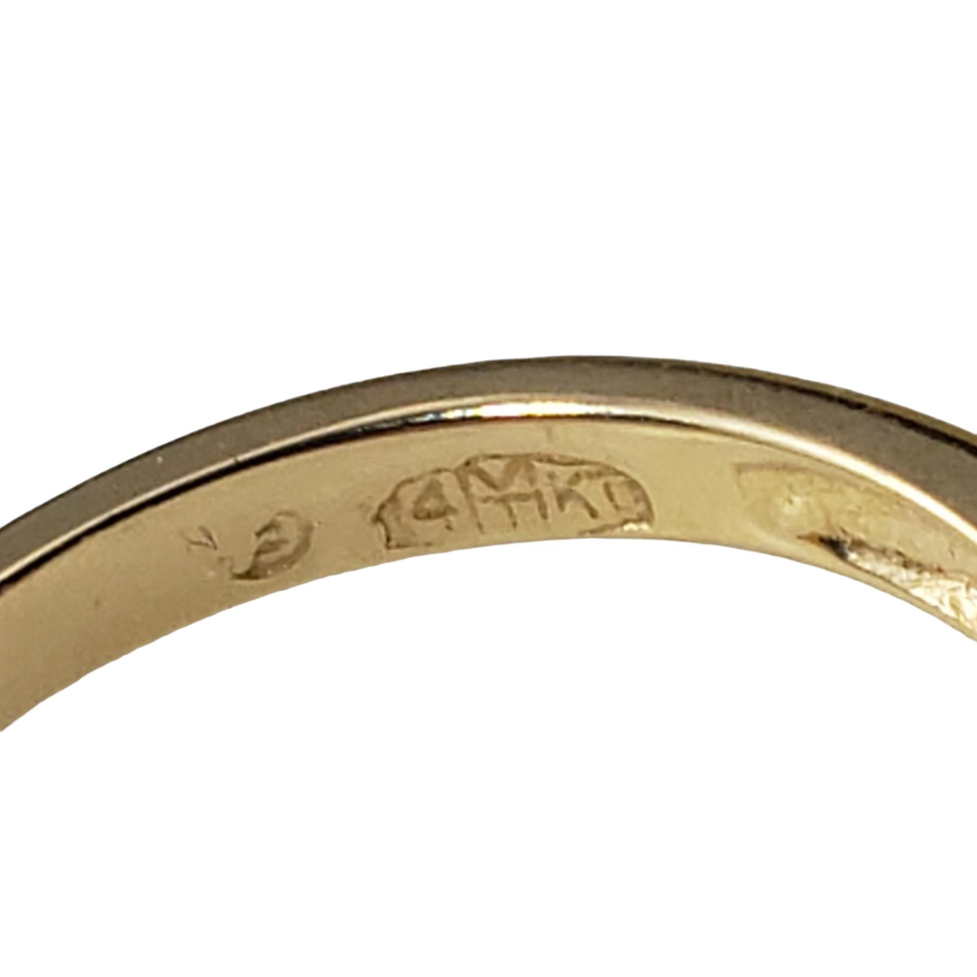 14 Karat Yellow Gold & Diamond Moon & Star Spinner Ring Size 5.5 #17023 1