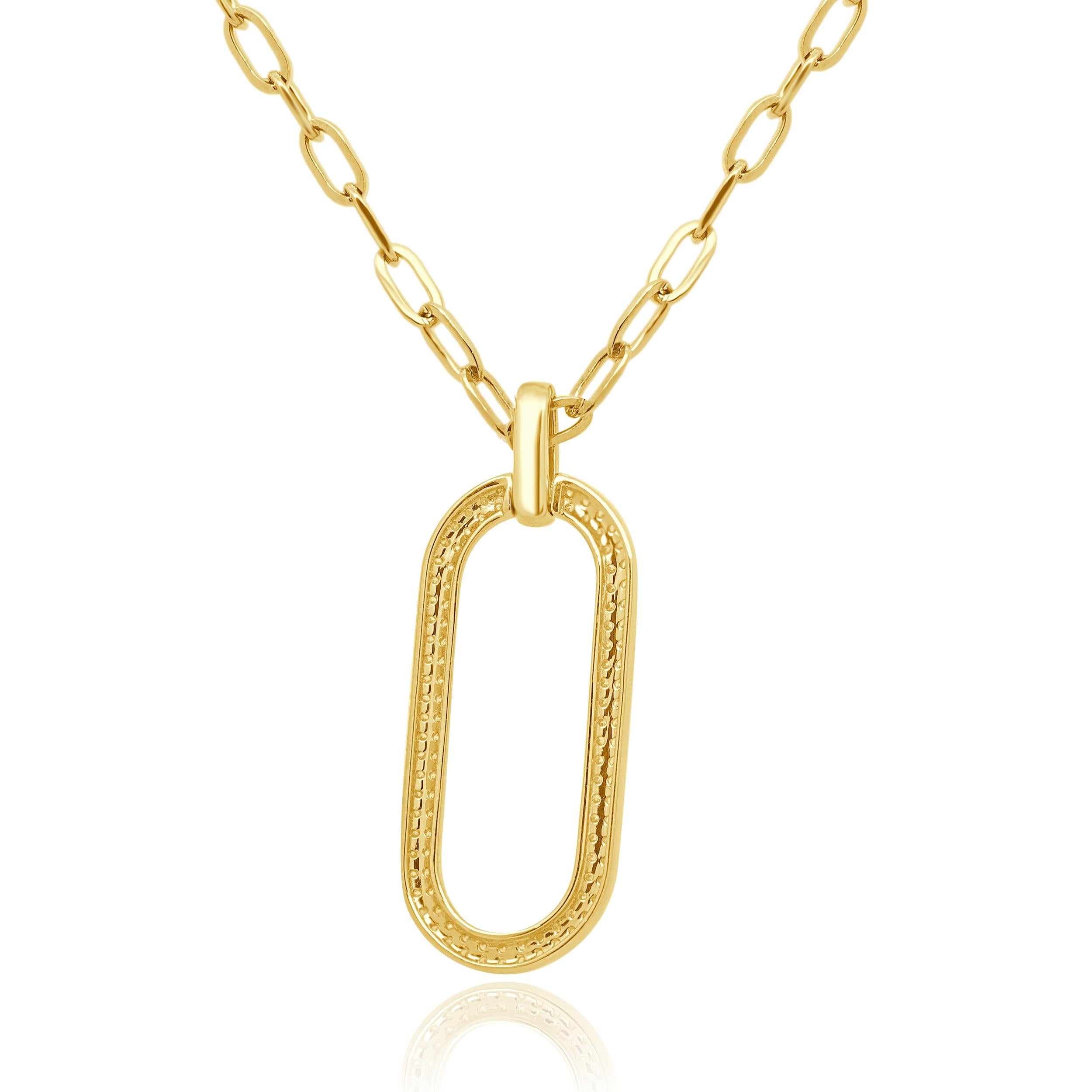 Collier clip en or jaune 14 carats avec diamants Excellent état - En vente à Scottsdale, AZ