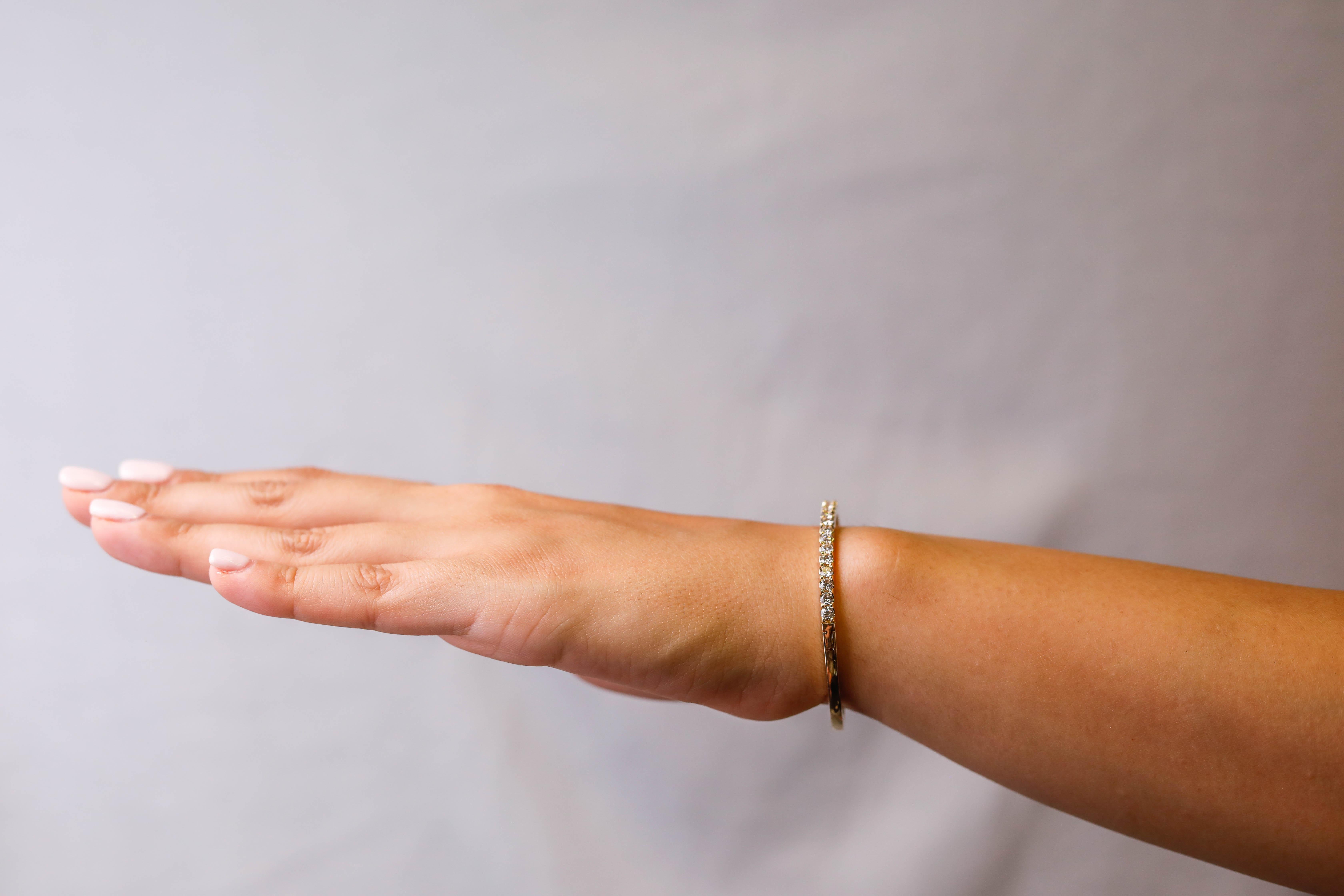 sleek diamond bracelet