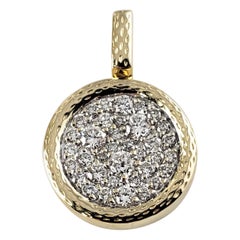 14 Karat Gelbgold Diamant-Anhänger