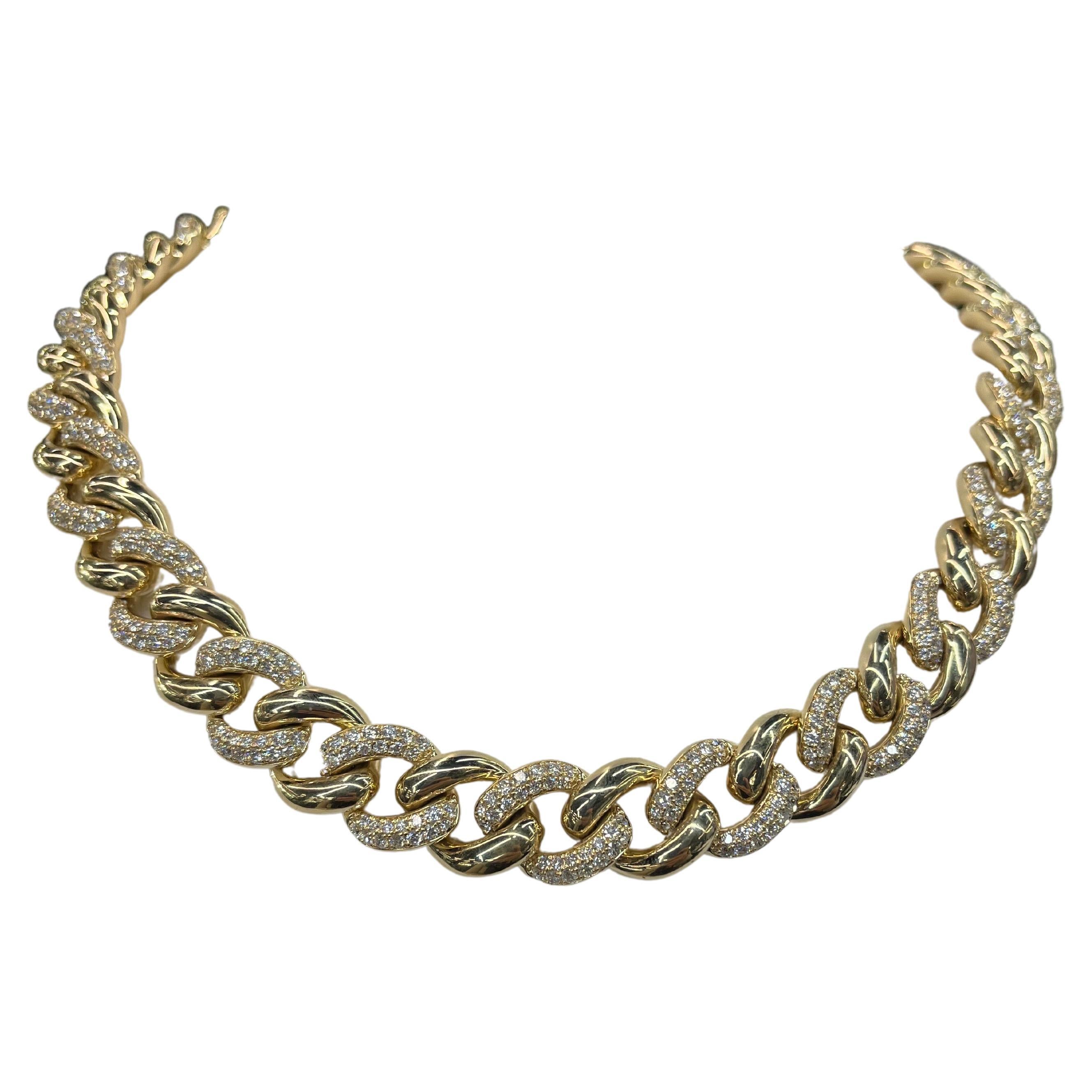 14 karat gold cuban link chain