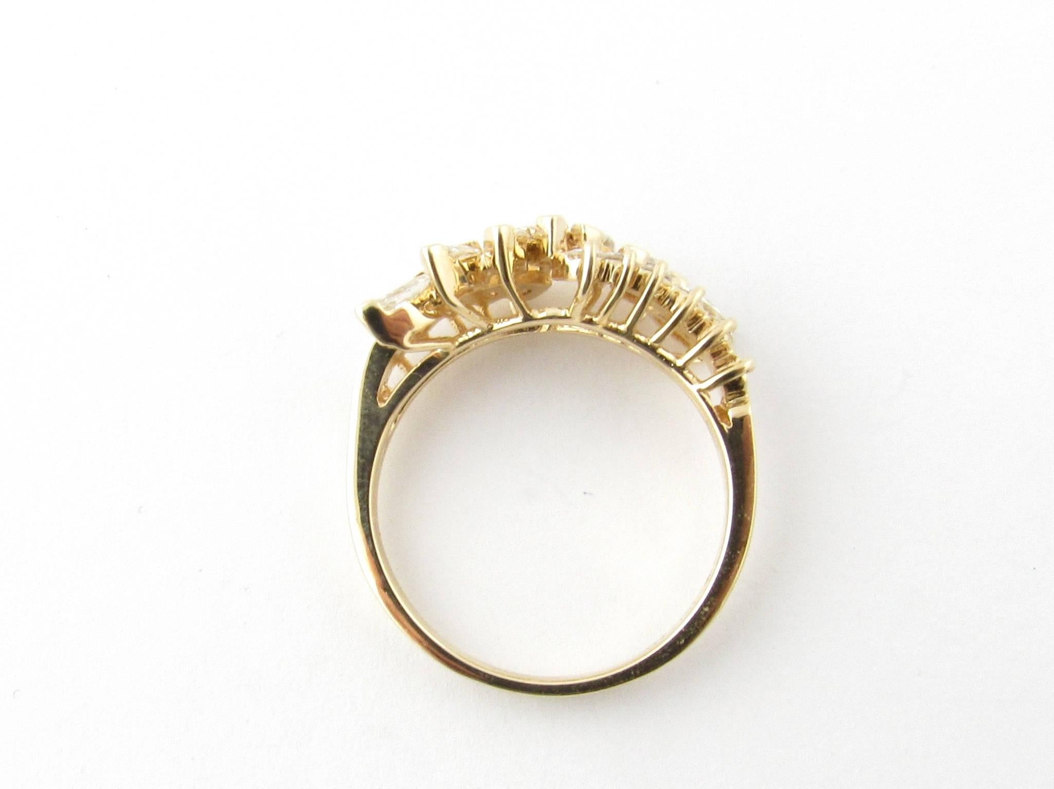 14 Karat Yellow Gold Diamond Ring 1