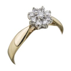 14 Karat Yellow Gold Diamond Ring