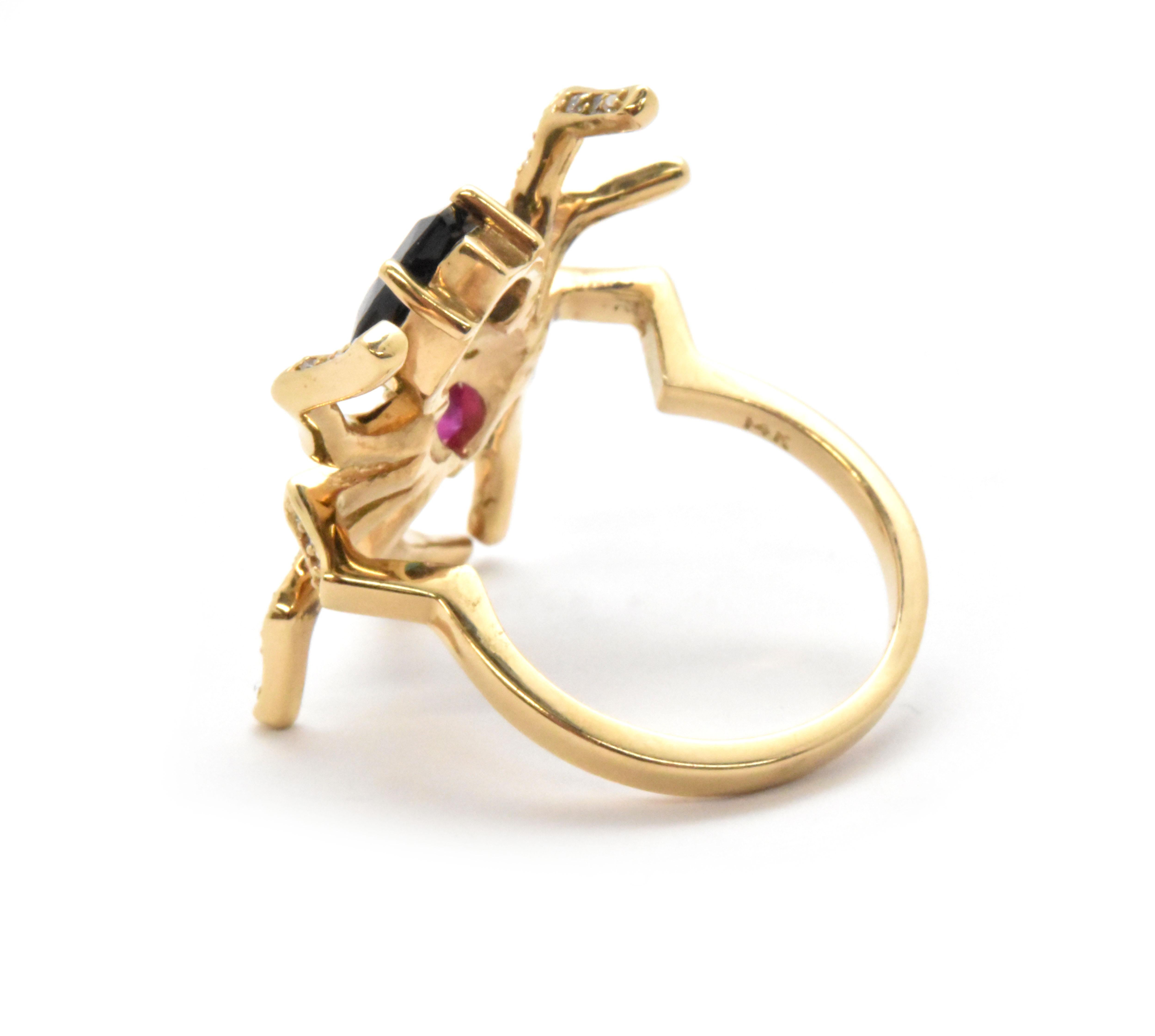 spider ring gold