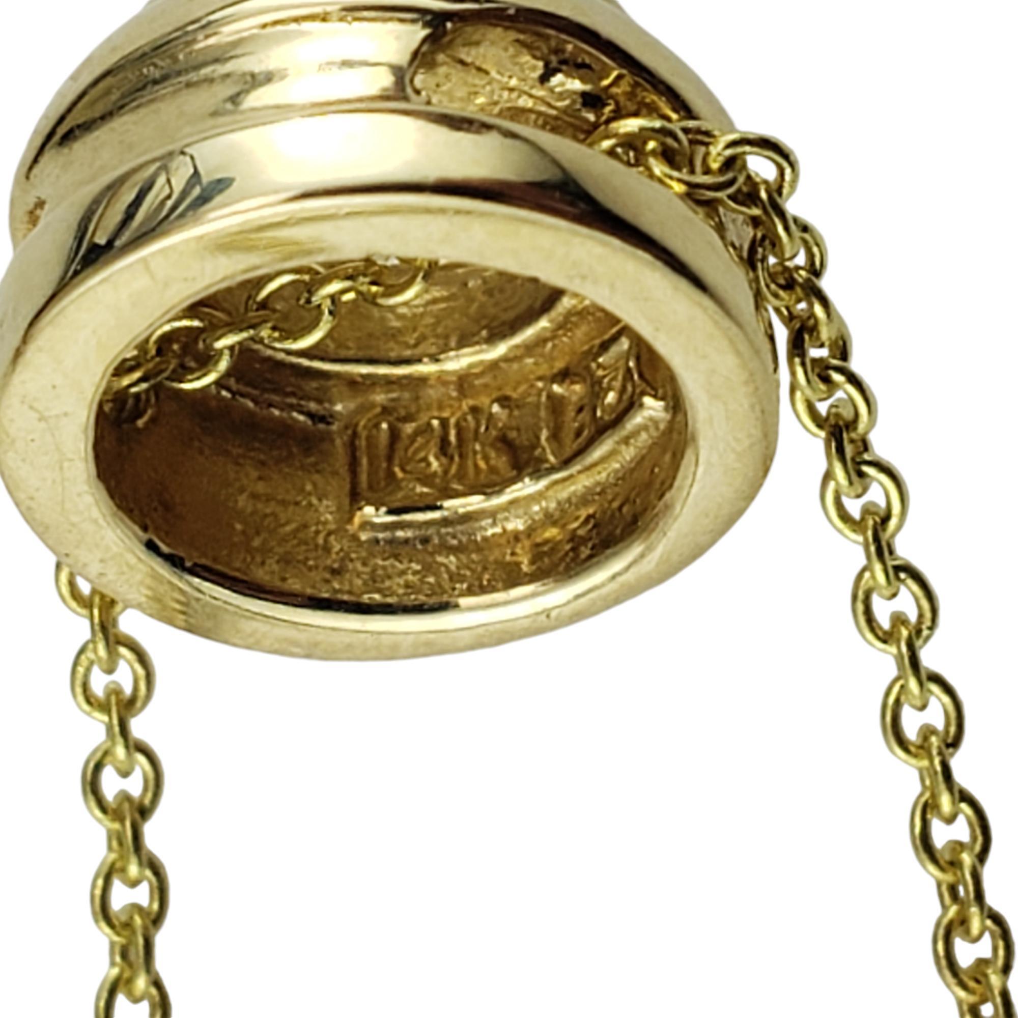 Brilliant Cut 14 Karat Yellow Gold Diamond Solitaire Necklace #18969