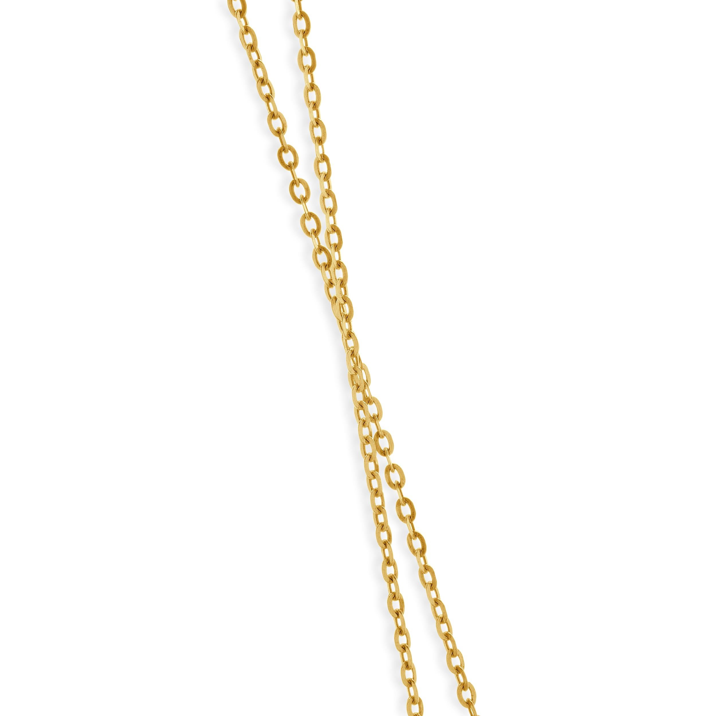 Collier étoile de David en or jaune 14 carats et diamants Excellent état - En vente à Scottsdale, AZ