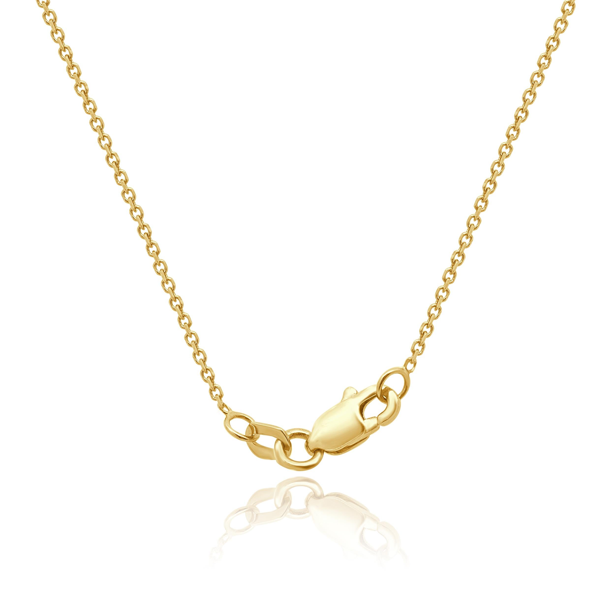 Collier en or jaune 14 carats avec pendentif en forme d'étoile et diamants Excellent état - En vente à Scottsdale, AZ