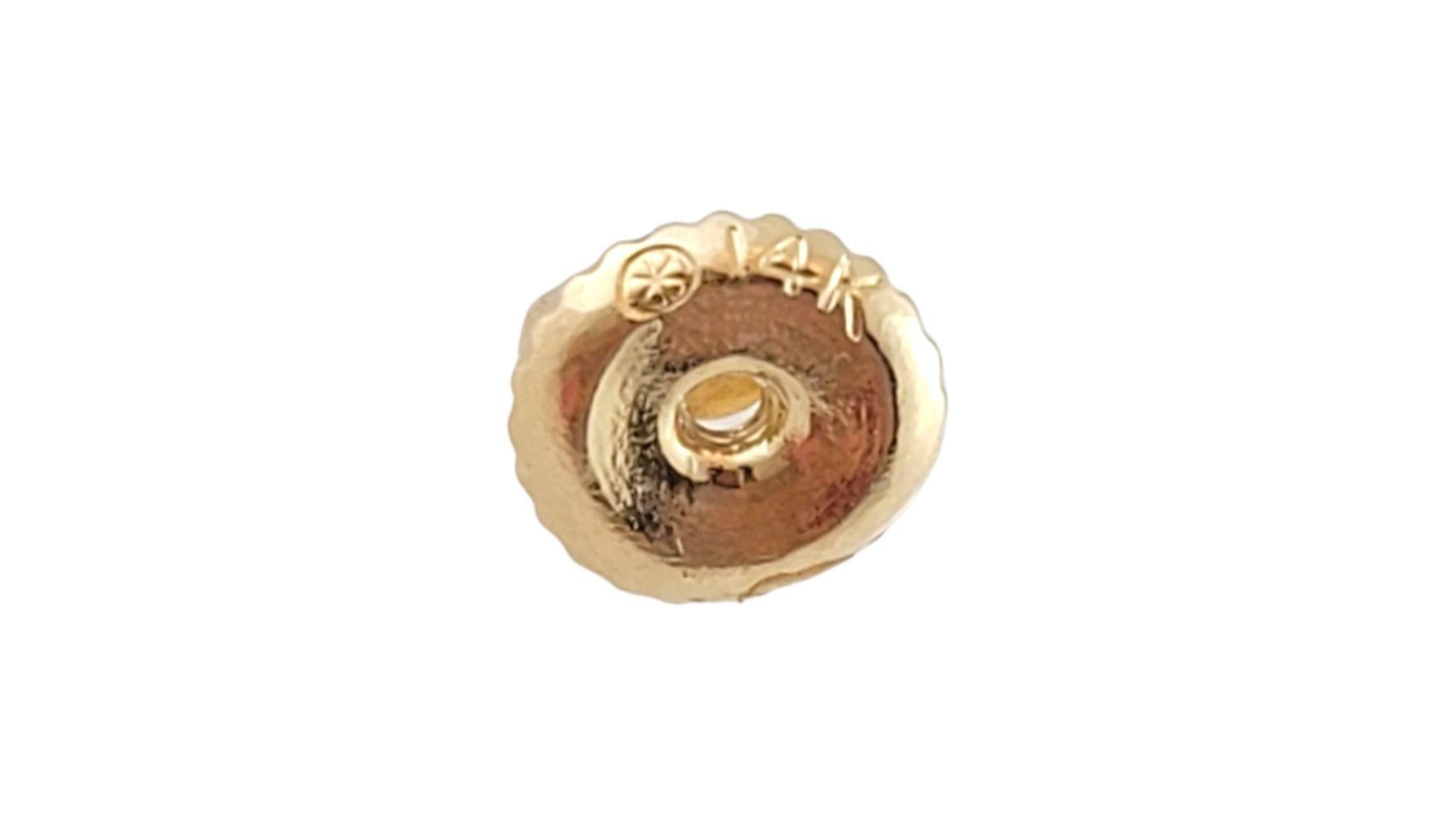 14 Karat Yellow Gold Diamond Stud Earrings #14687 For Sale 2