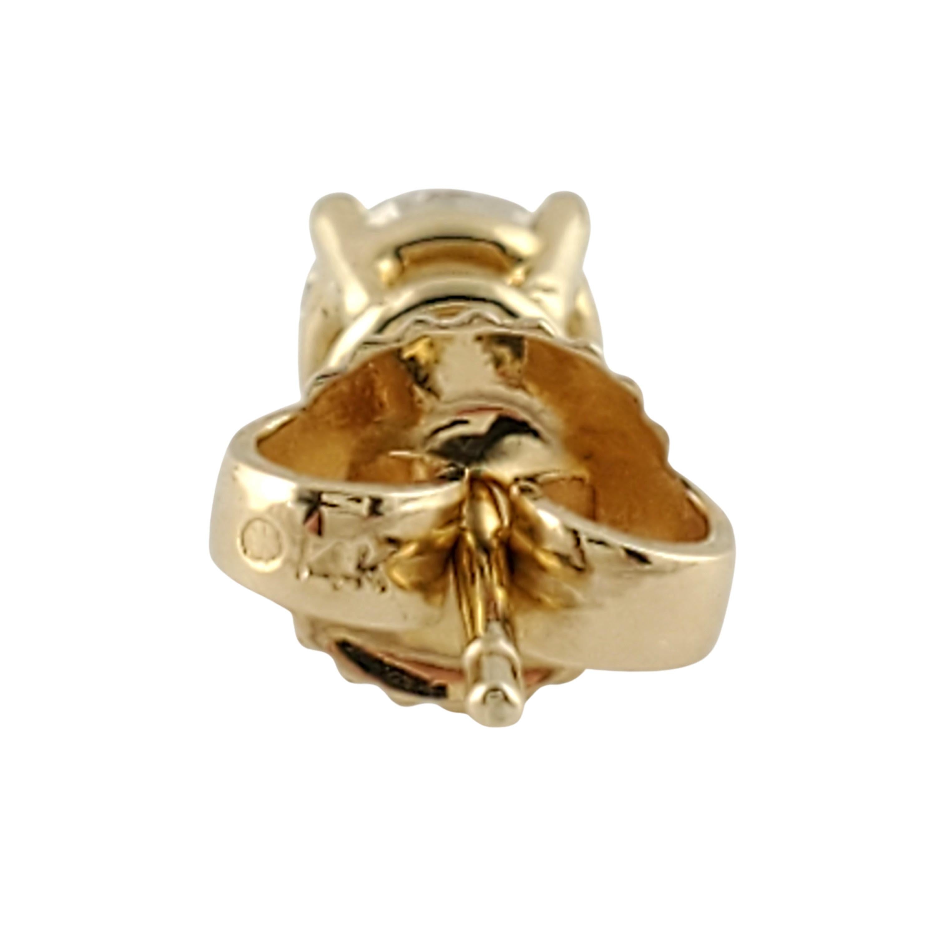 14 Karat Gelbgold Diamant-Ohrstecker .55 Karat 2