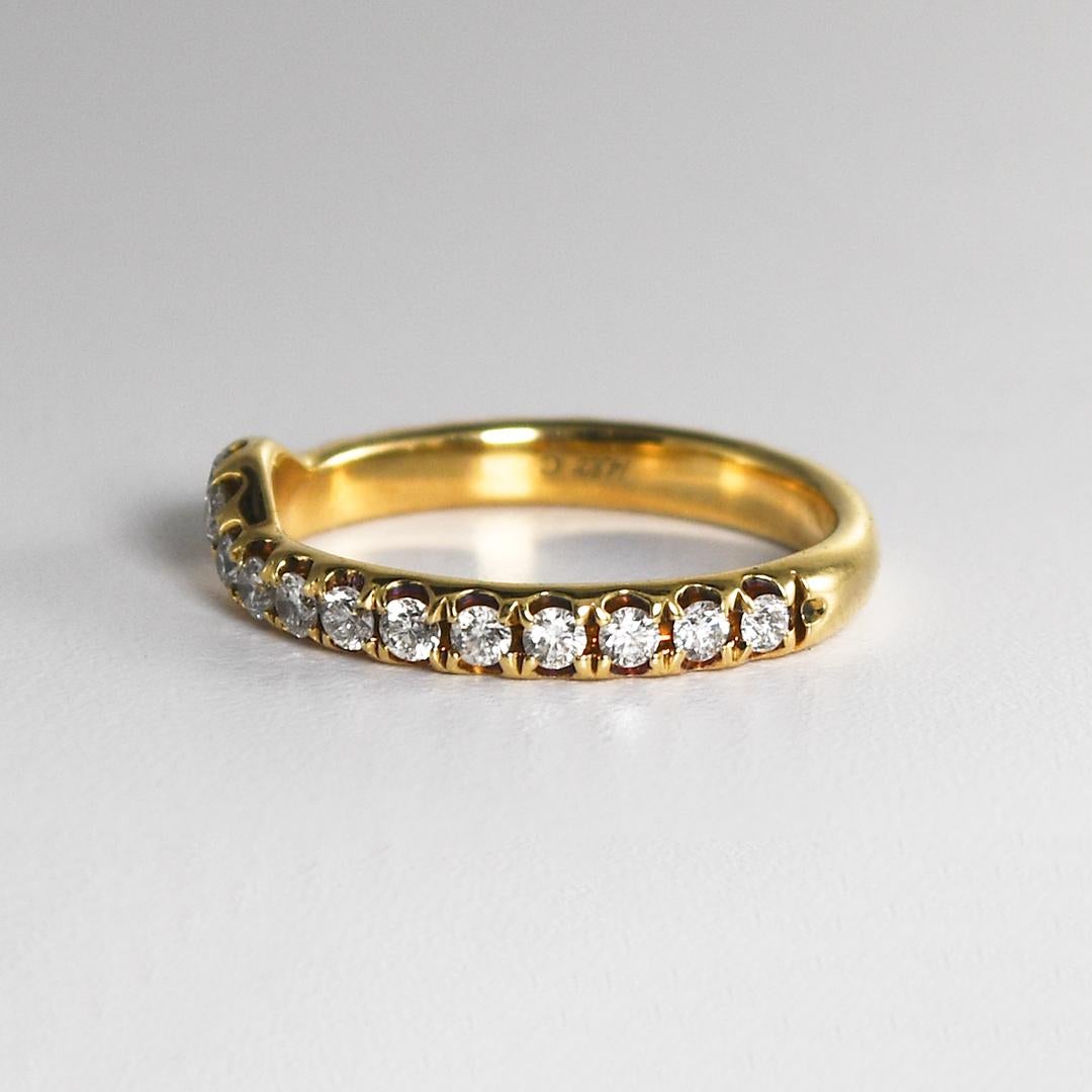 Ensemble de diamants en or jaune 14 carats d'un poids total de 1,50 carat en vente 6