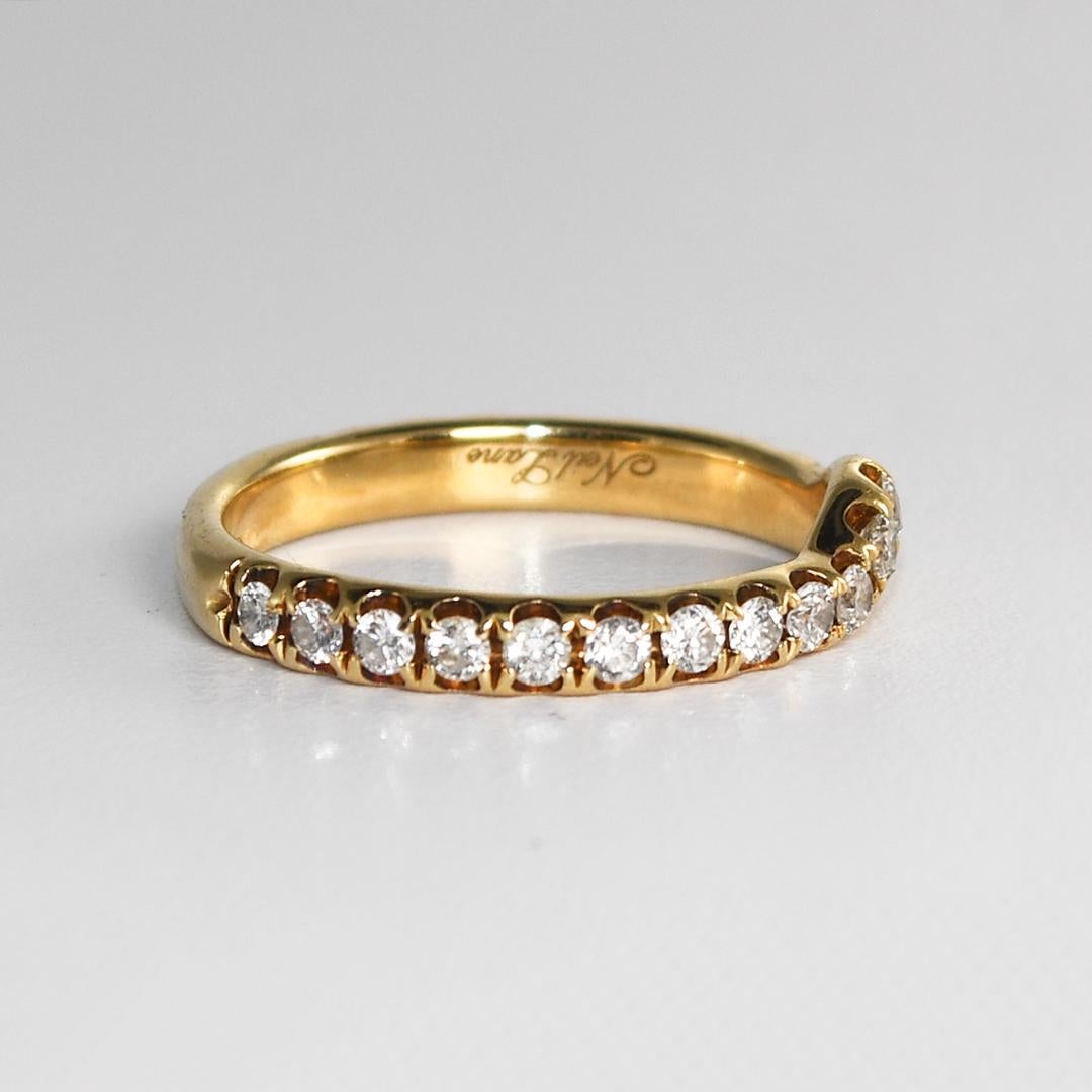 Ensemble de diamants en or jaune 14 carats d'un poids total de 1,50 carat en vente 4