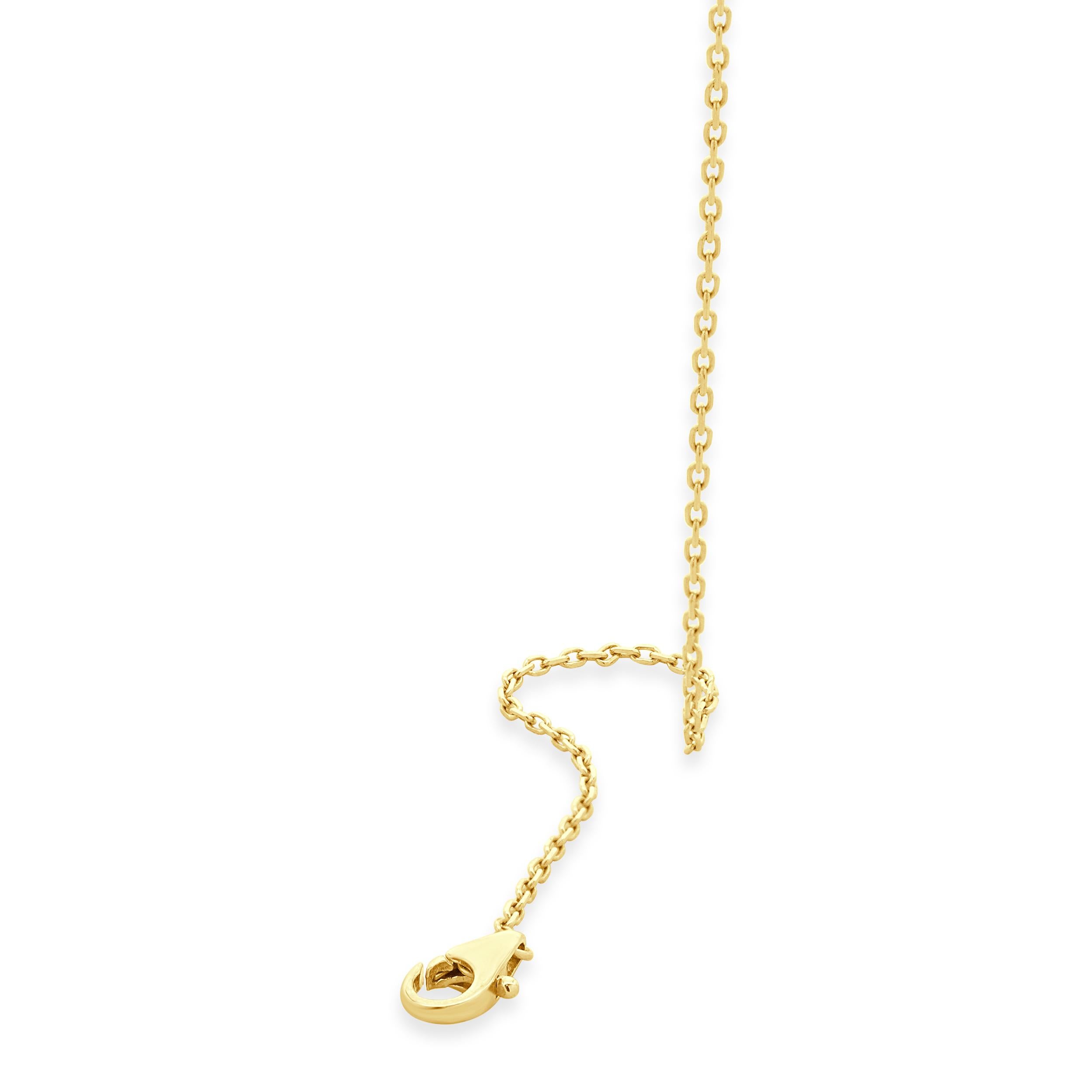 Collier Lariat en or jaune 14 carats Diamants By The Yard Excellent état - En vente à Scottsdale, AZ