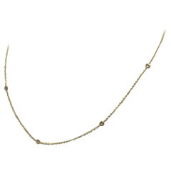 14 Karat Yellow Gold "Diamonds by the Yard" Necklace