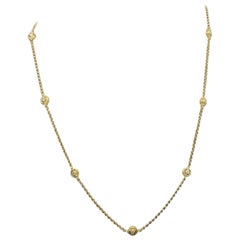 14 Karat Yellow Gold "Diamonds by the Yard" Necklace