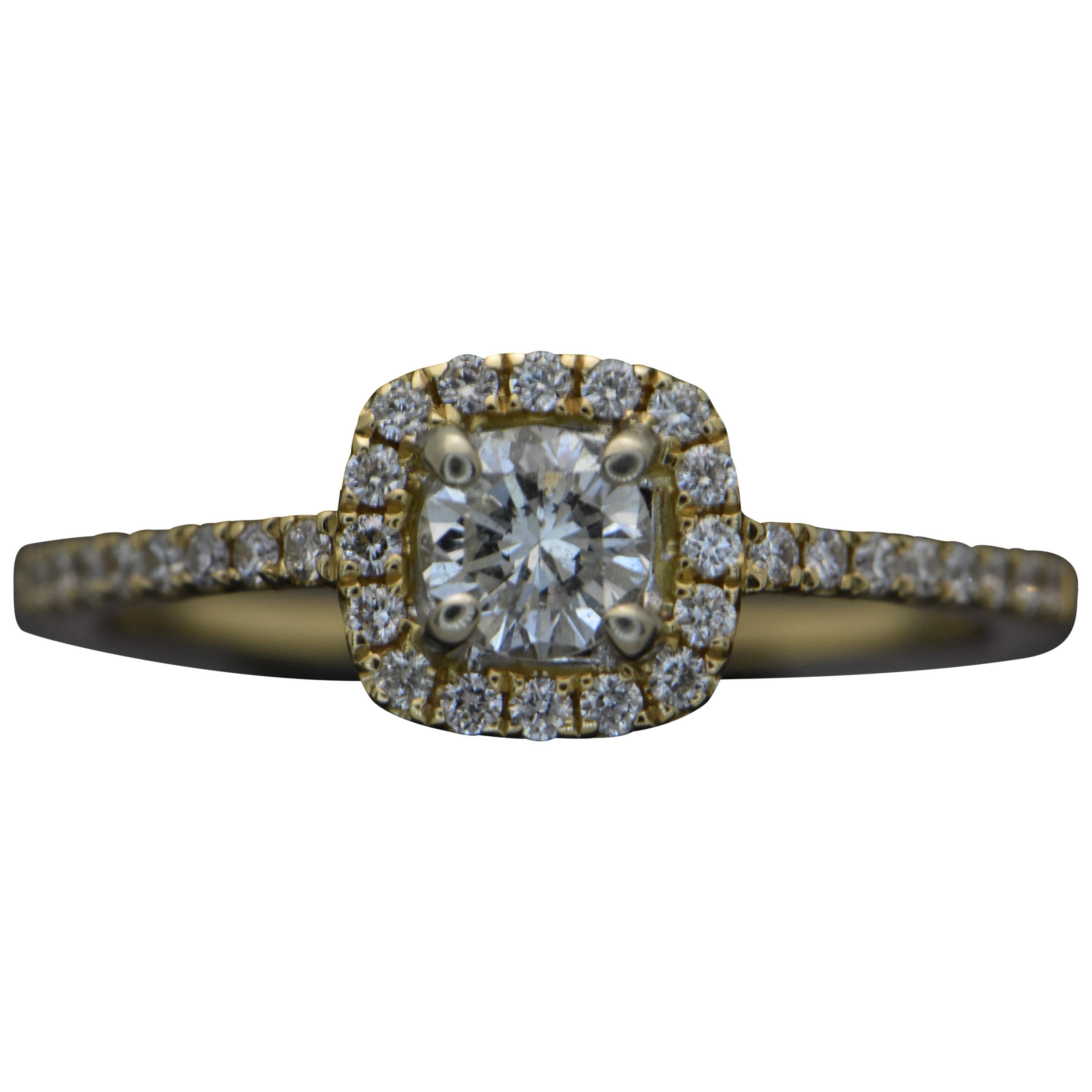 14 Karat Yellow Gold Champagne Diamond Ring For Sale at 1stDibs pink