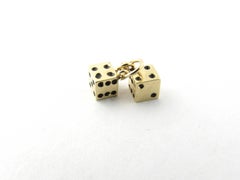 14 Karat Yellow Gold Dice Charm