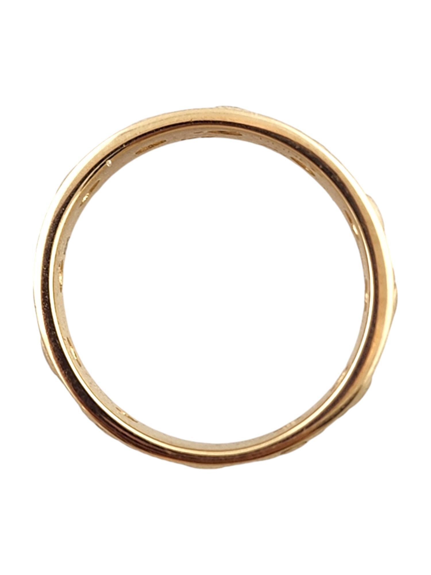 Contemporary 14 Karat Yellow Gold Disney Mickey Mouse Band Ring Size 8.75 #18892