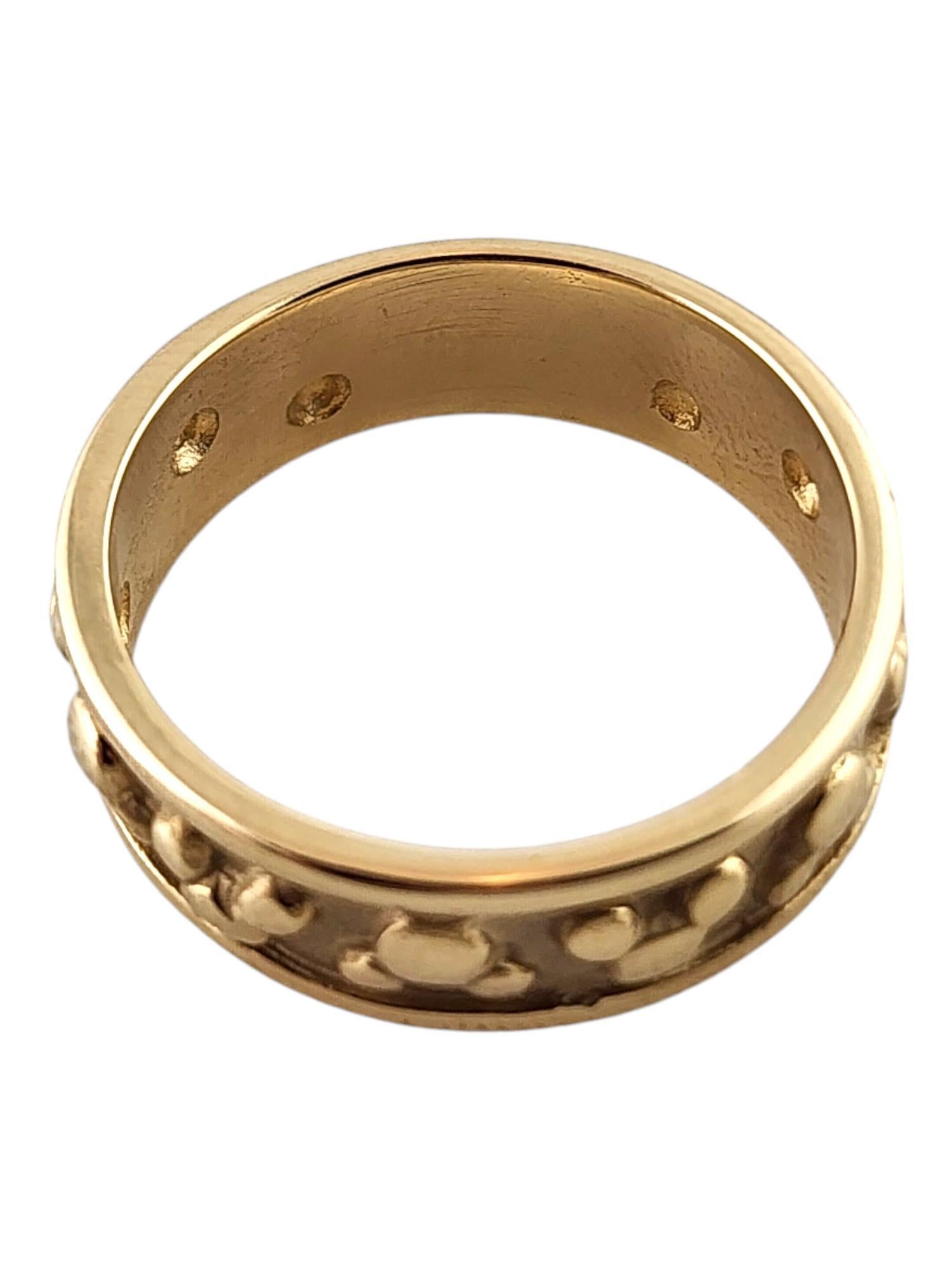 14 Karat Yellow Gold Disney Mickey Mouse Band Ring Size 8.75 #18892 In Good Condition In Washington Depot, CT