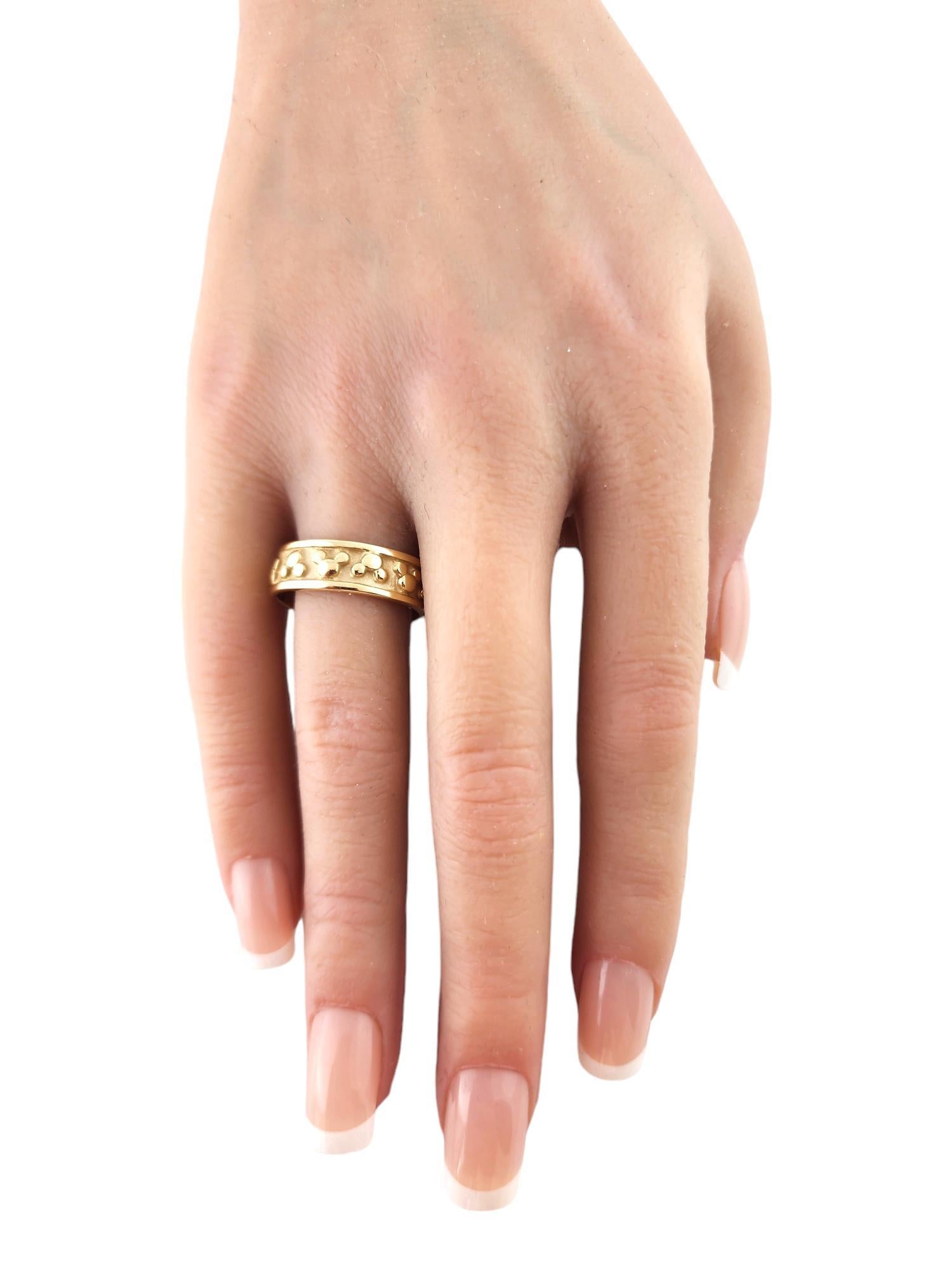 14 Karat Yellow Gold Disney Mickey Mouse Band Ring Size 8.75 #18892 1