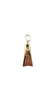 14 Karat Gelbgold Diving Fin Charm-Anhänger #20889