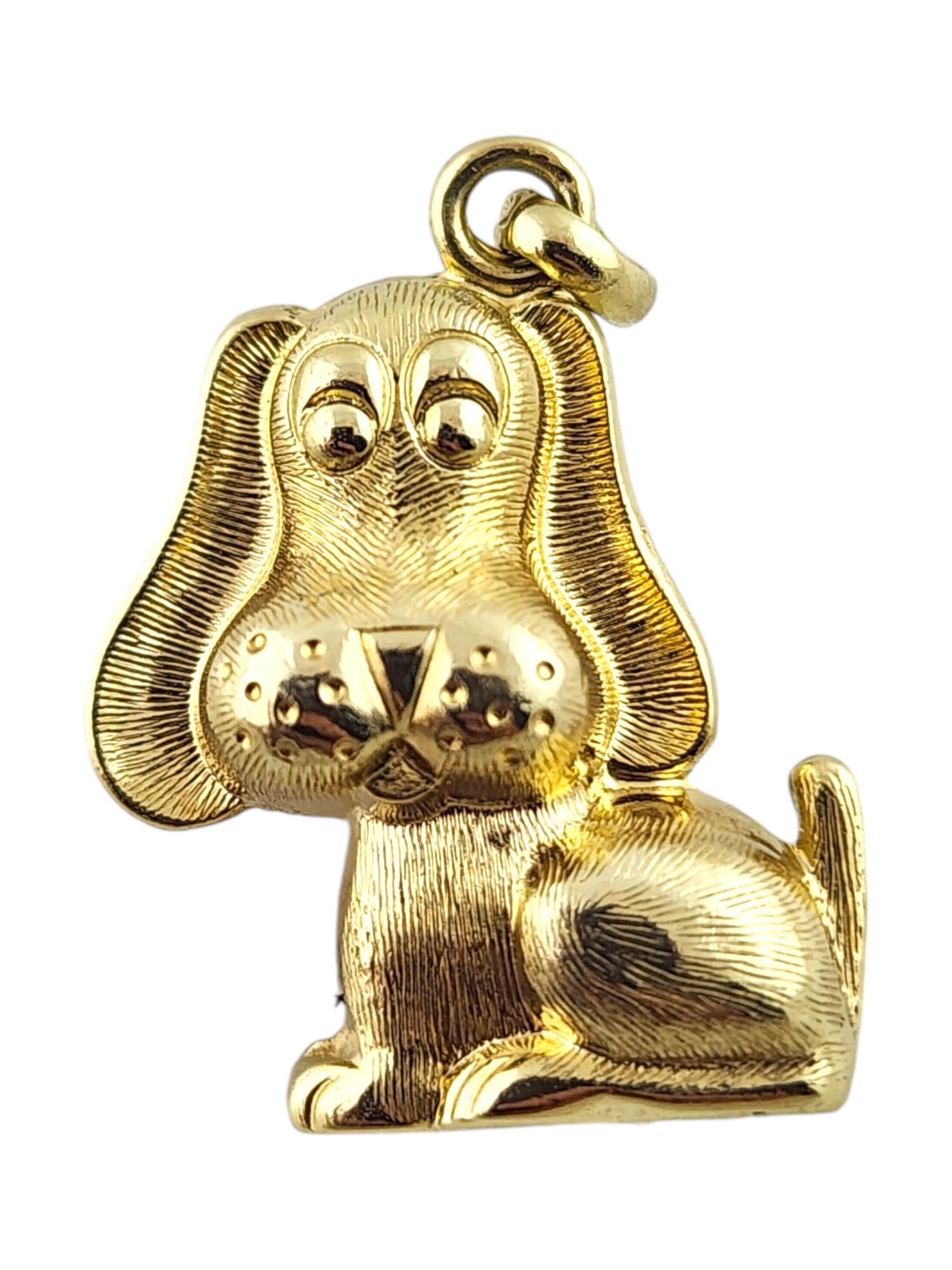 14 Karat Yellow Gold Dog Charm #18776