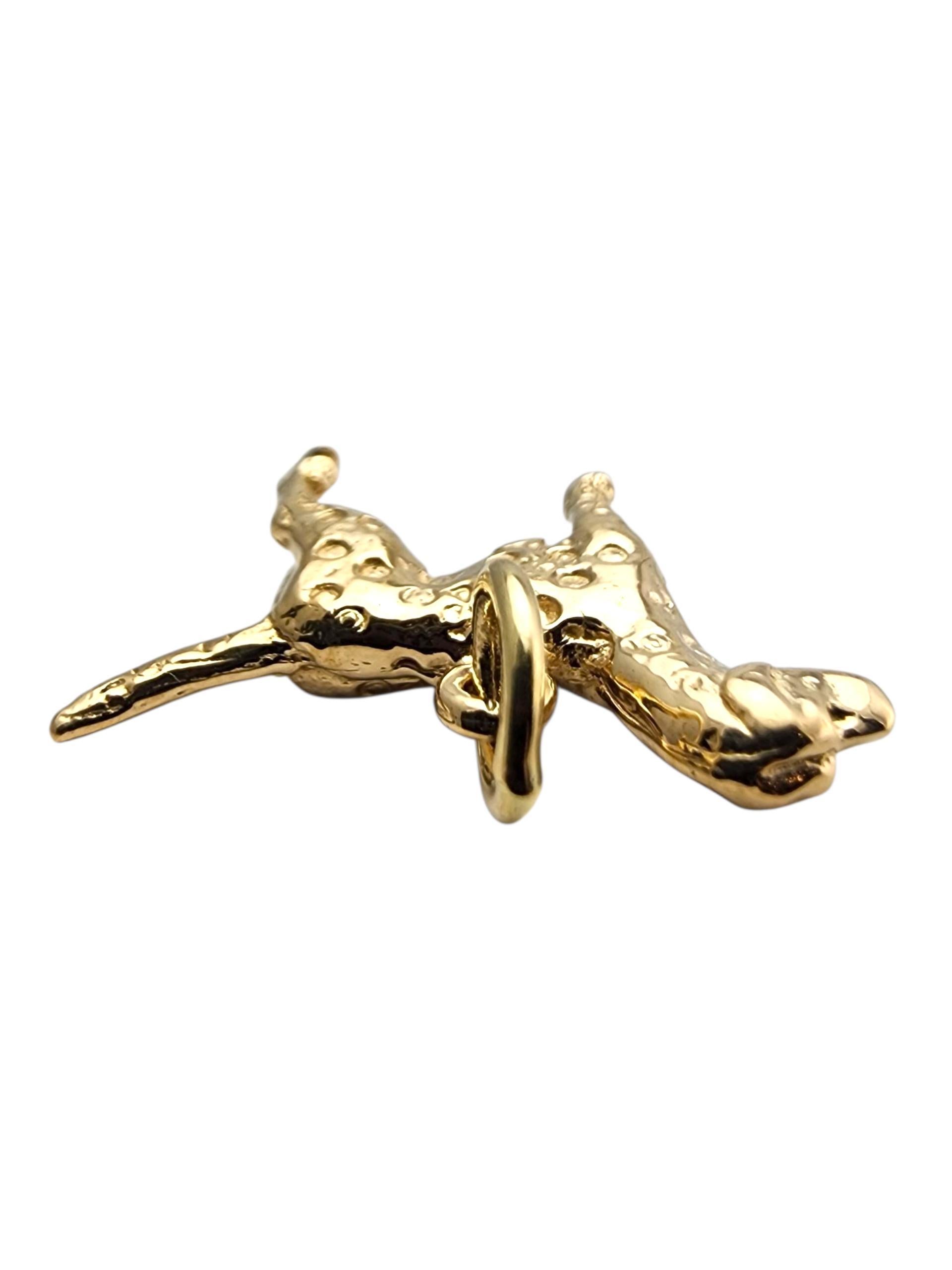 Charm en or jaune 14 carats pour chien #23581 Pour femmes en vente