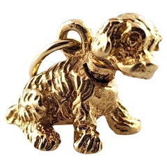 14 Karat Yellow Gold Dog Movable Head Charm #18542
