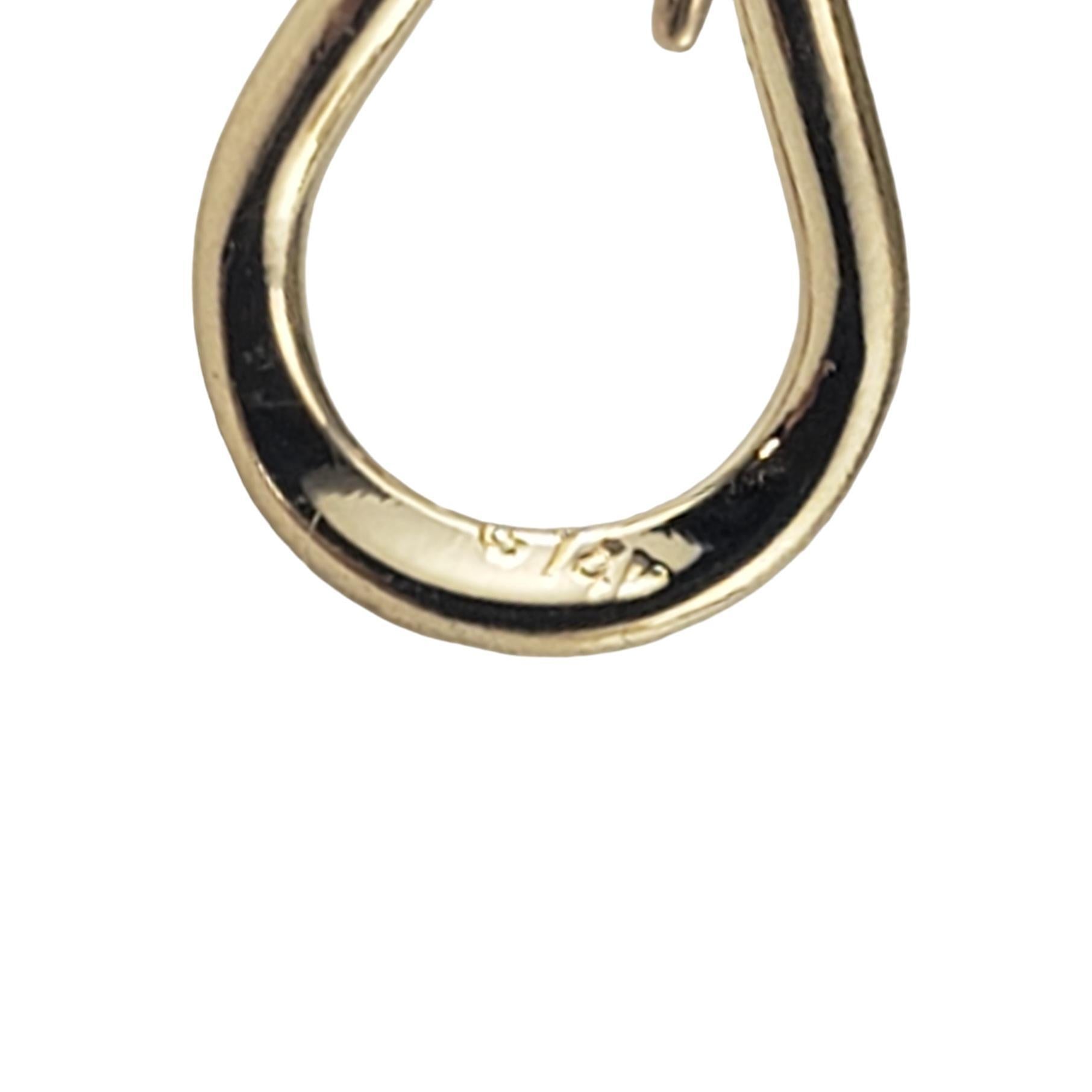 14 Karat Yellow Gold Double Oval Diamond Earrings #16842 For Sale 1
